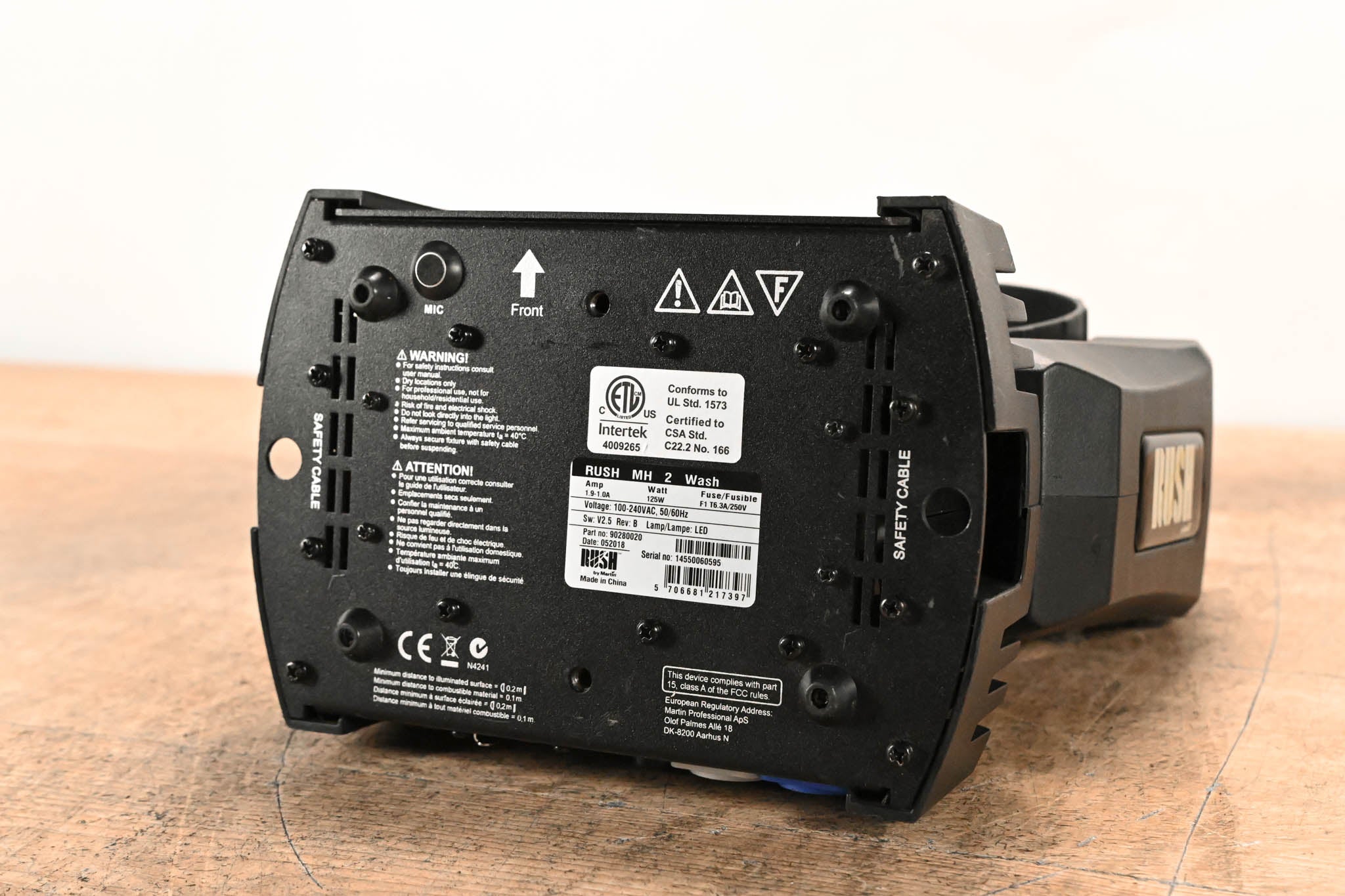 Martin Lighting RUSH MH 2 Wash LED Wash Moving Head Fixture