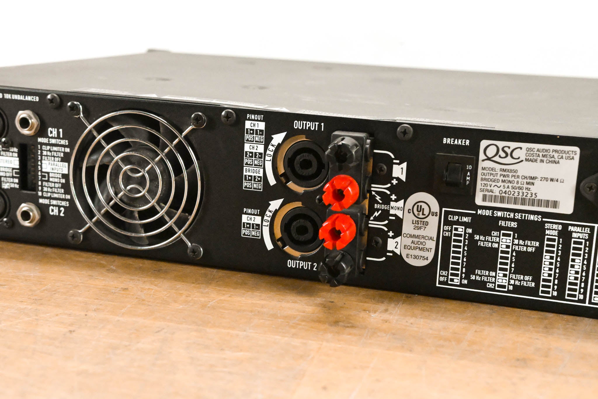 QSC RMX850 2-Channel Power Amplifier