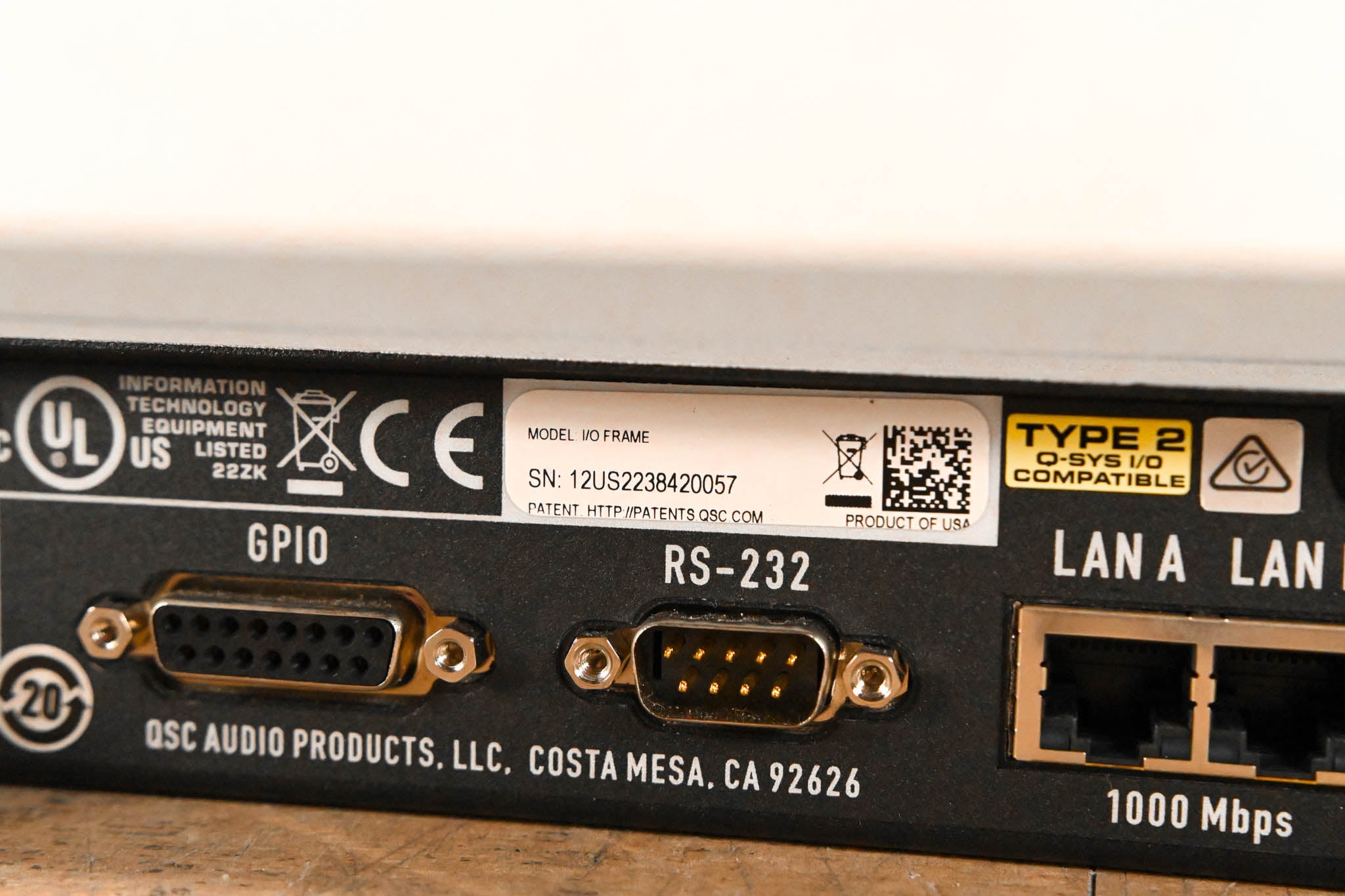QSC Q-SYS I/O Frame Type 2