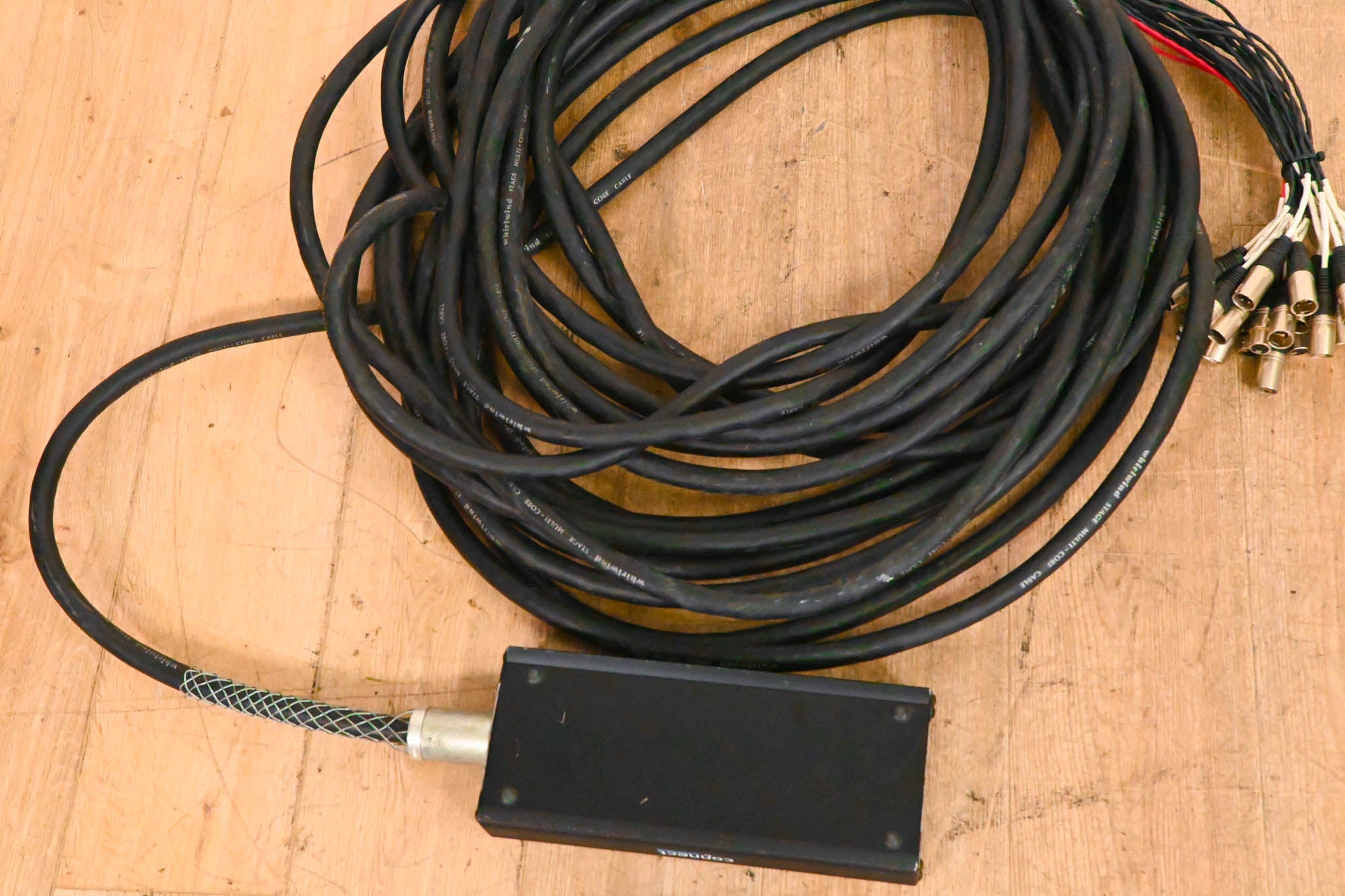 Whirlwind Connect 24x4 XLR Stage Box to Fanout Snake - 100ft