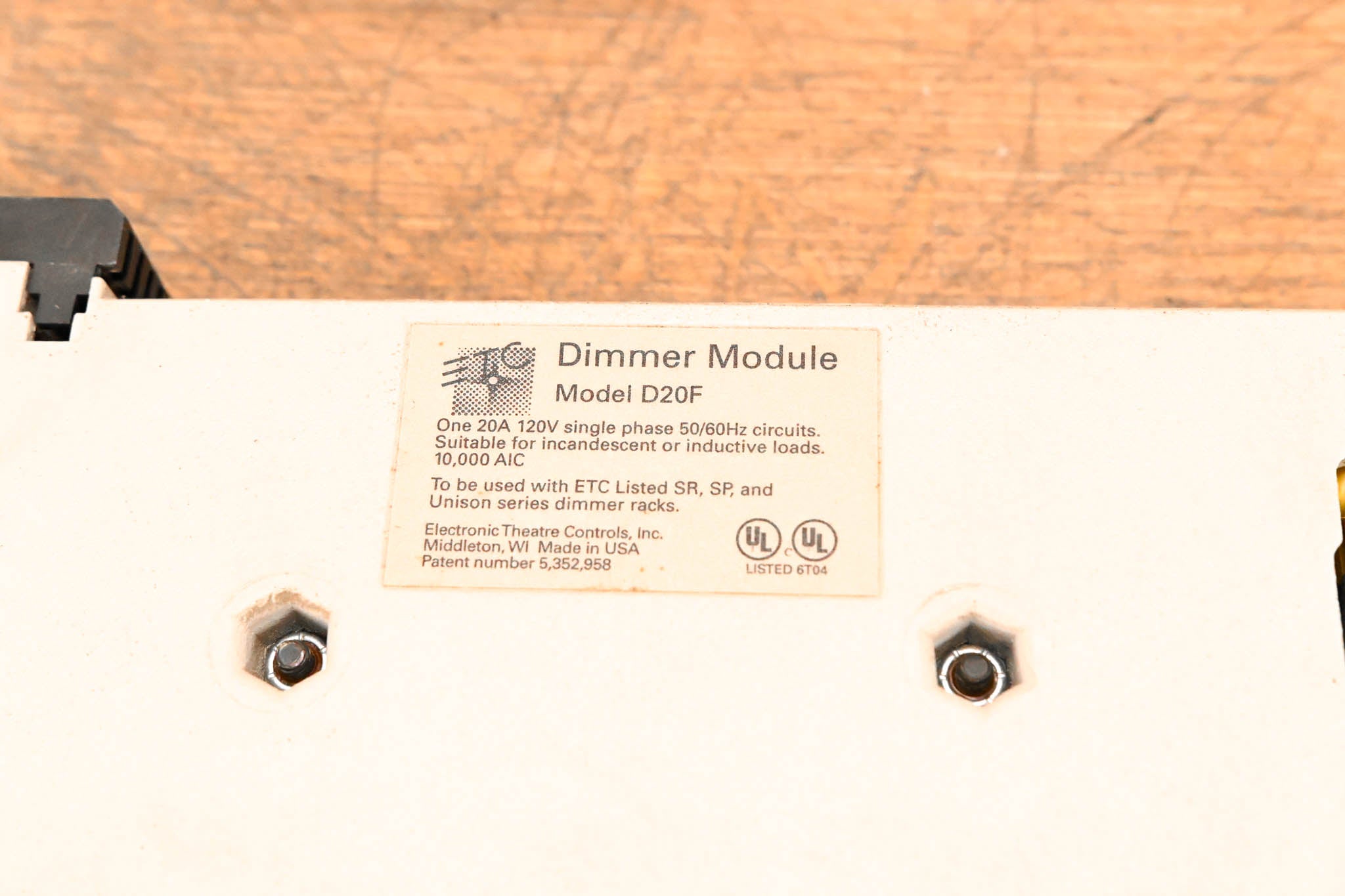 ETC D20F Single 20A Fluorescent Dimmer Module (Pack of 3)