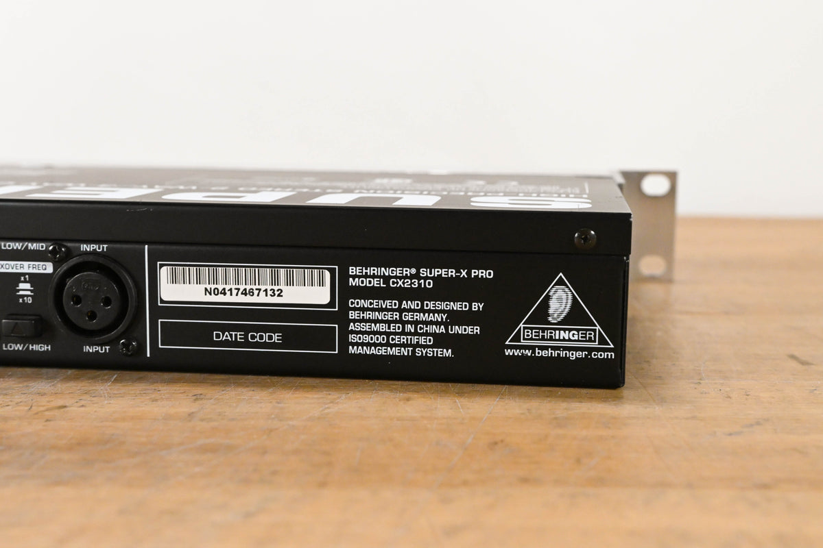 Behringer SUPER-X PRO CX2310 Stereo 2-Way/Mono 3-Way Crossover