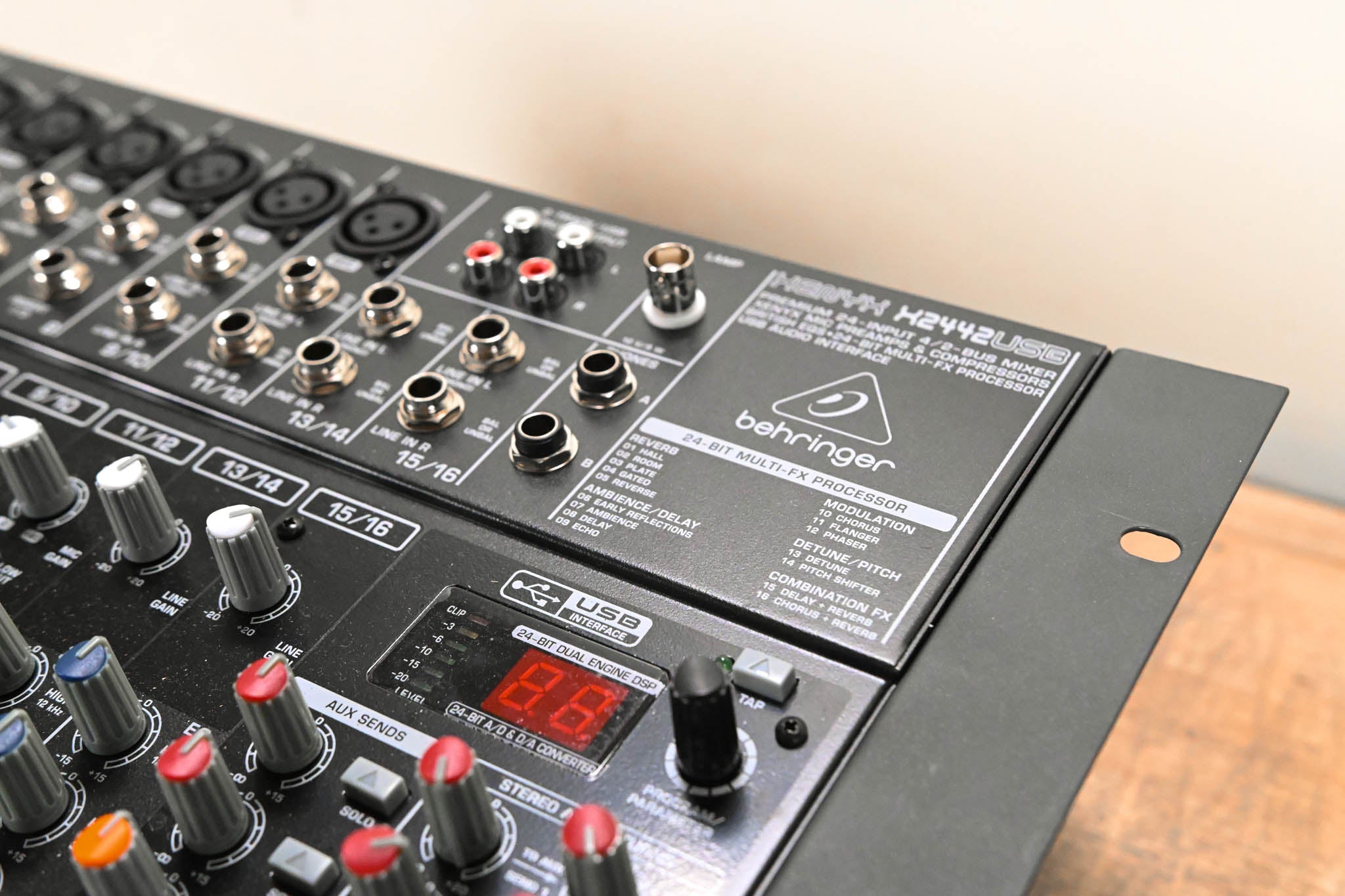 Behringer Xenyx QX2442USB 24-Input Audio Mixer with USB and Effects