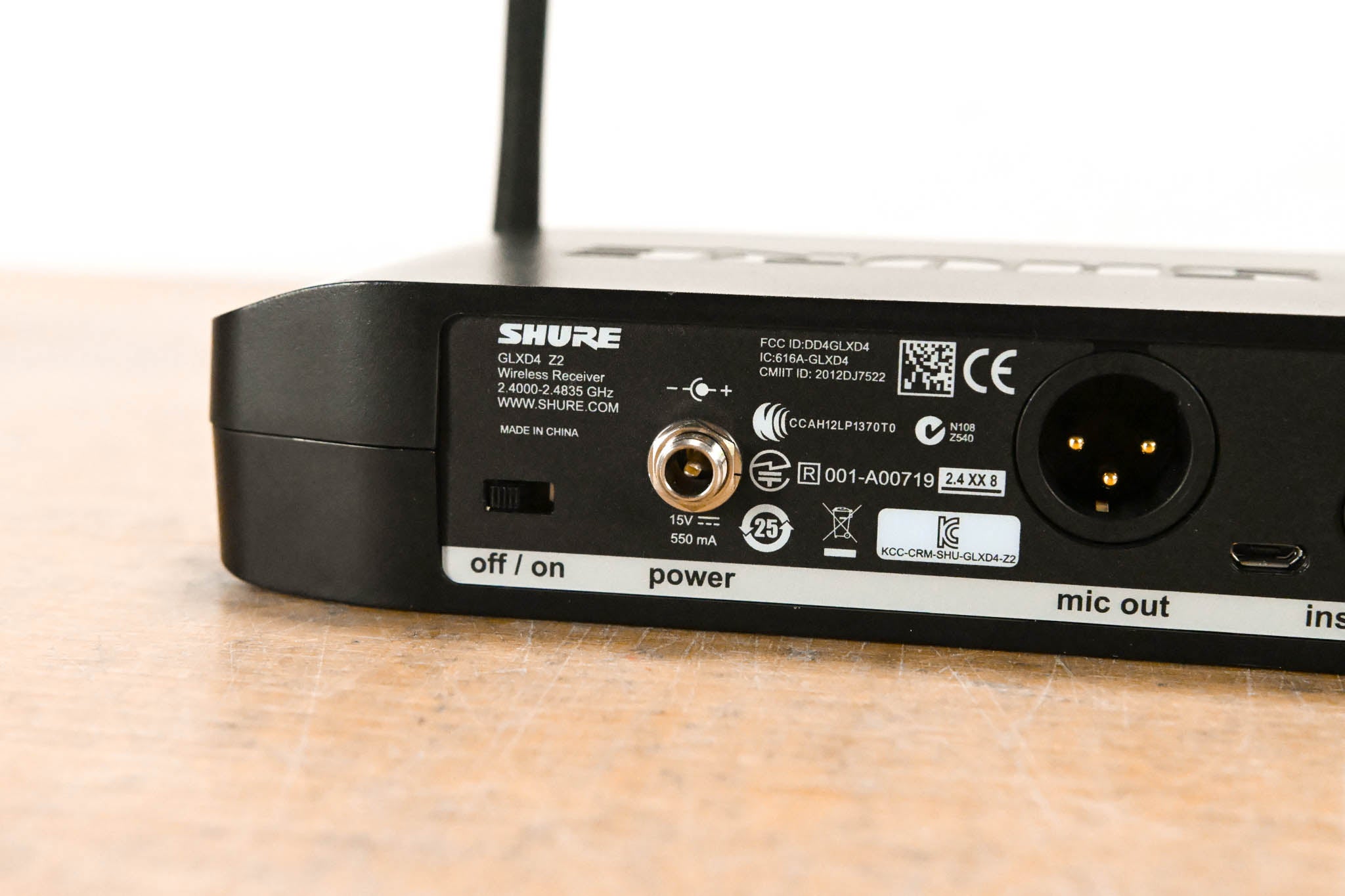 Shure GLXD14-Z2 Digital Wireless Guitar System (2.4 GHz) NO POWER SUPPLY