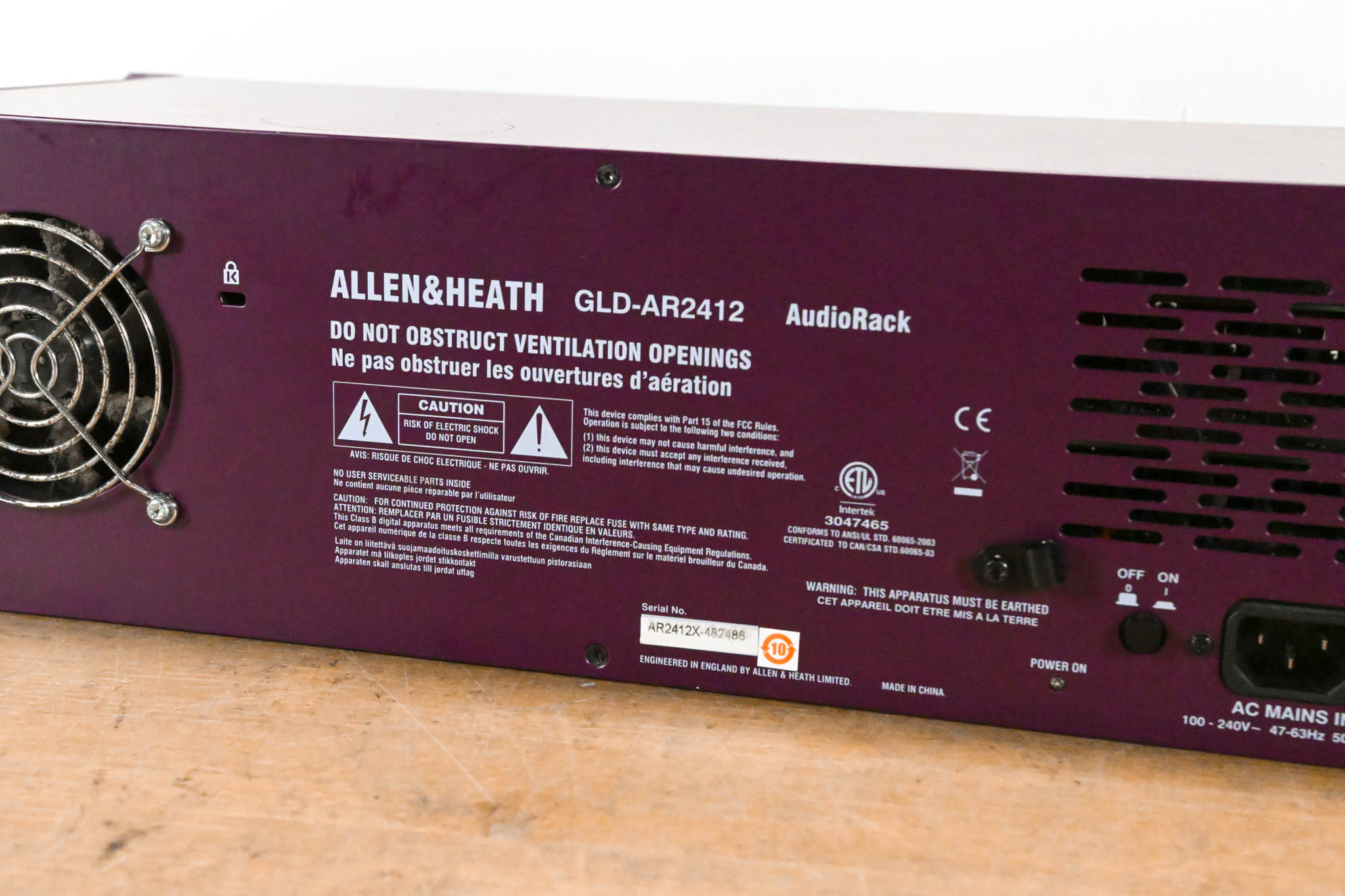 Allen & Heath GLD-AR2412 24x12 Main Remote Stage Rack