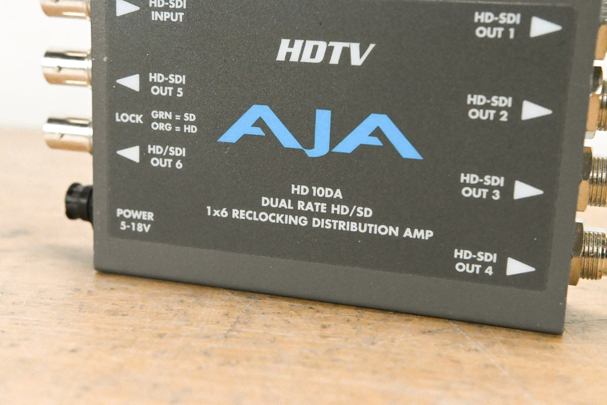 AJA HD10DA 1x6 Distribution Amplifier (NO POWER SUPPLY)