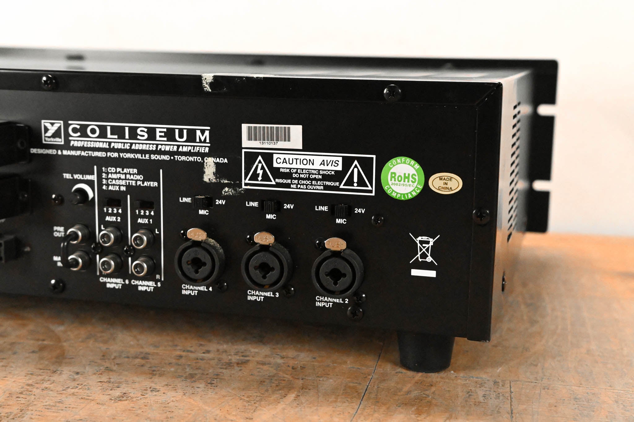 Yorkville Coliseum CA1 70V Installation Amplifier