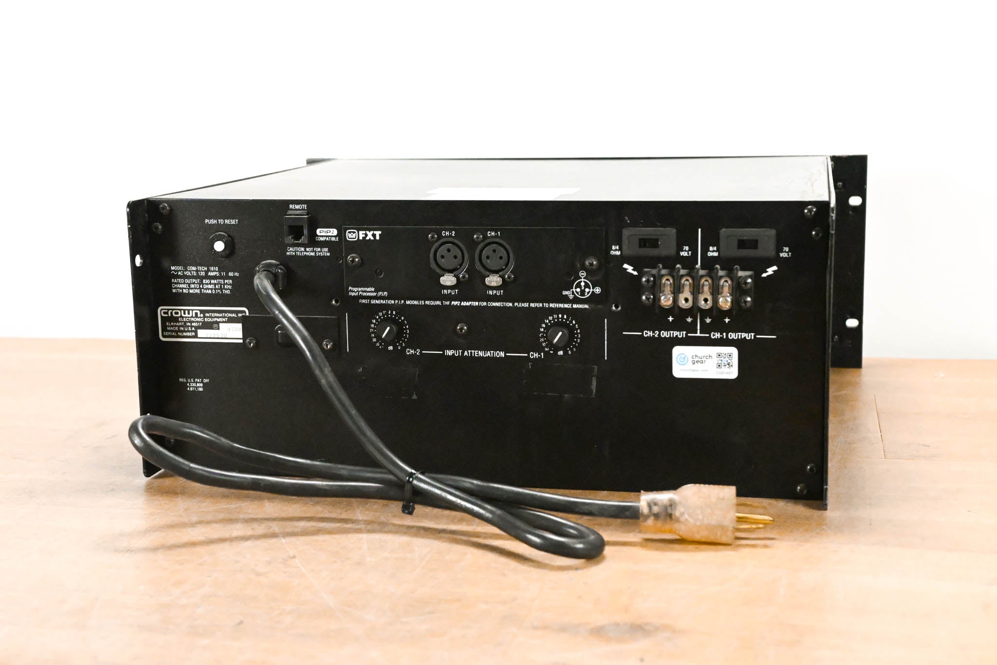 Crown Com-Tech 1610 2-Channel Power Amplifier