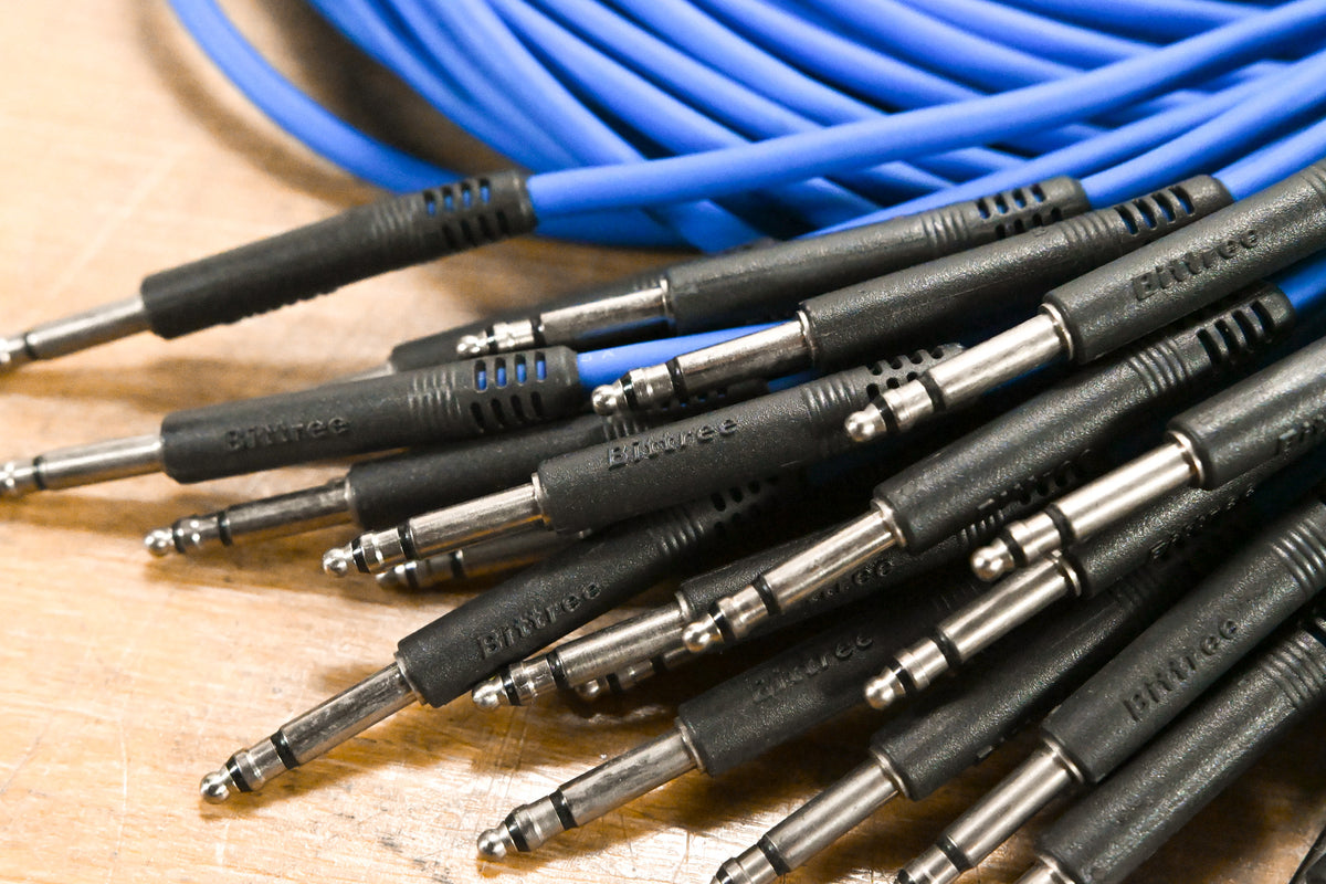 Bittree Bantam TT Patch Cables Blue (Pack of 30) - 3ft