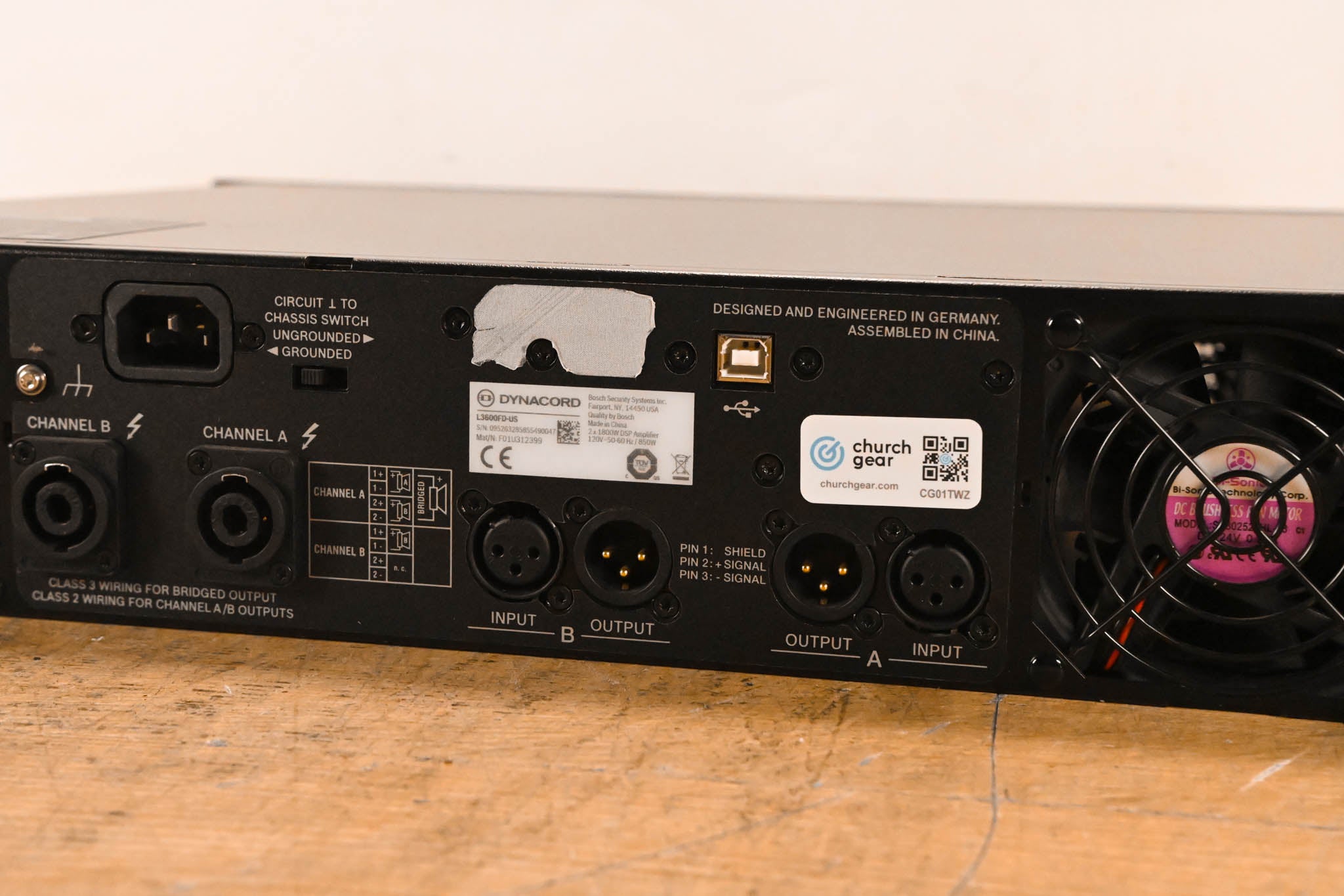 Dynacord L3600FD 2-Channel Power Amplifier with DSP