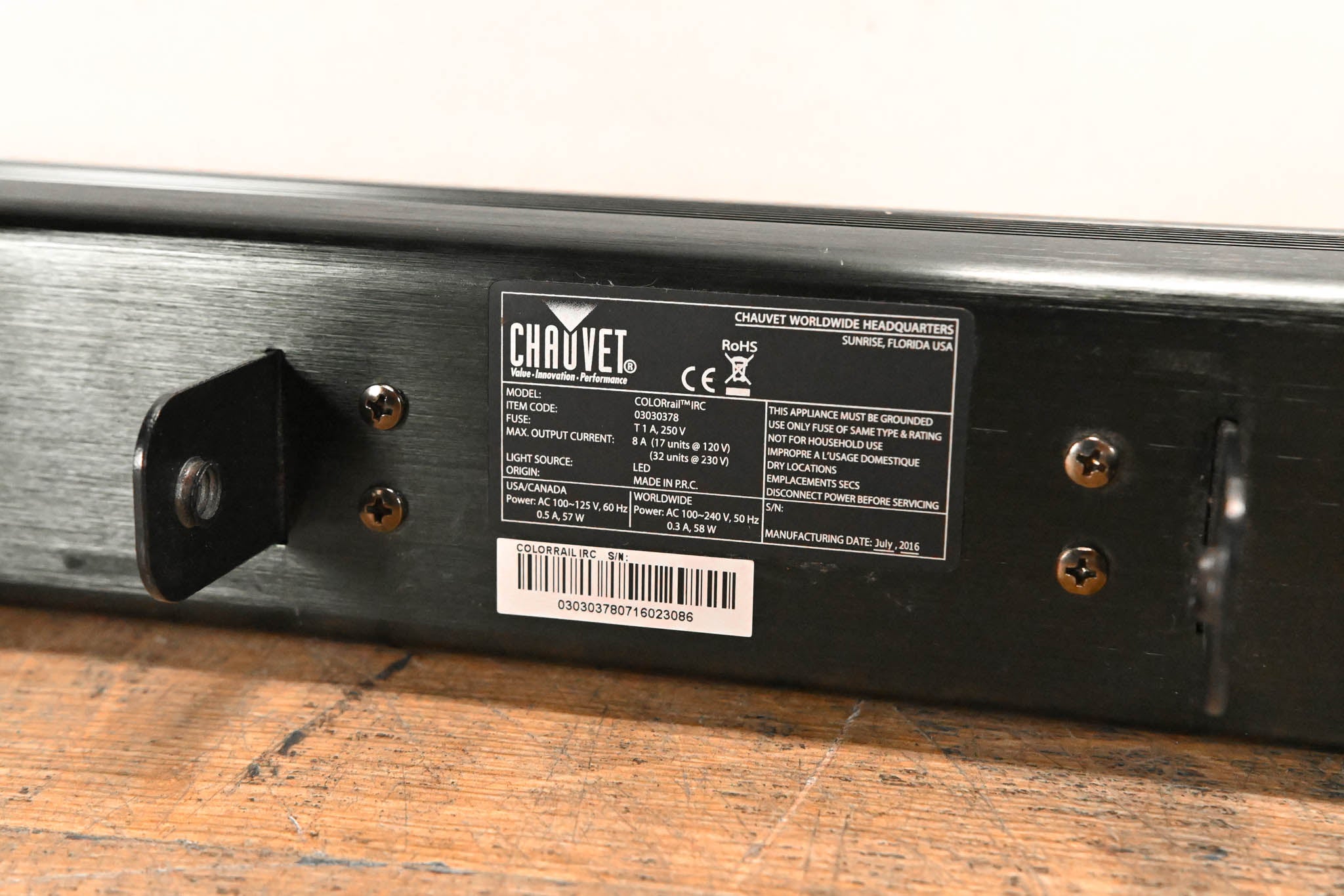 Chauvet COLORrail IRC 320x0.25W RGB LED Strip Light