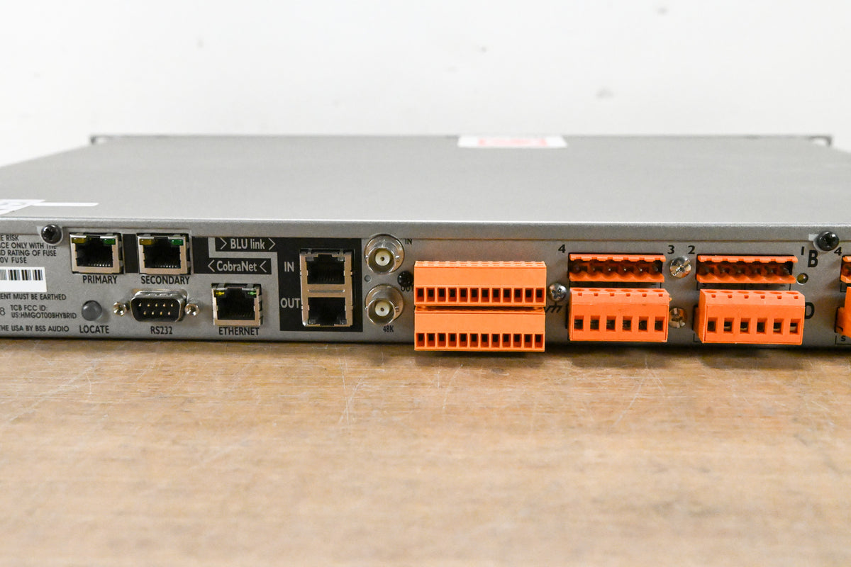 BSS London BLU-800 Signal Processor with BLU link and CobraNet