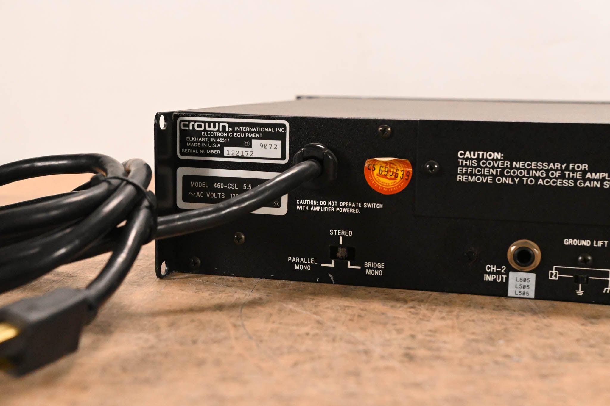 Crown 460 CSL 2-Channel Power Amplifier