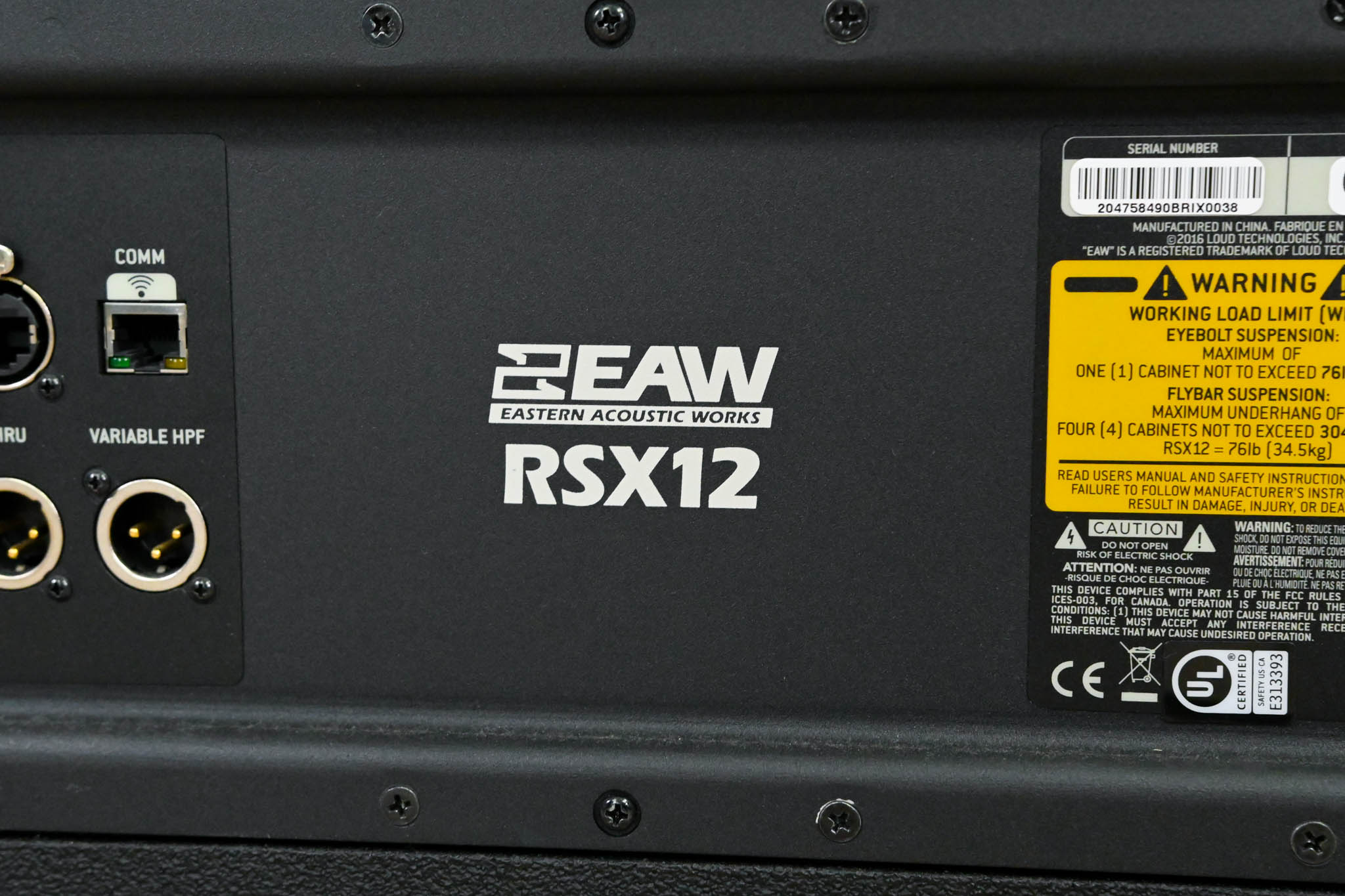 EAW RSX12 RADIUS 12-Inch Self-Powered Subwoofer