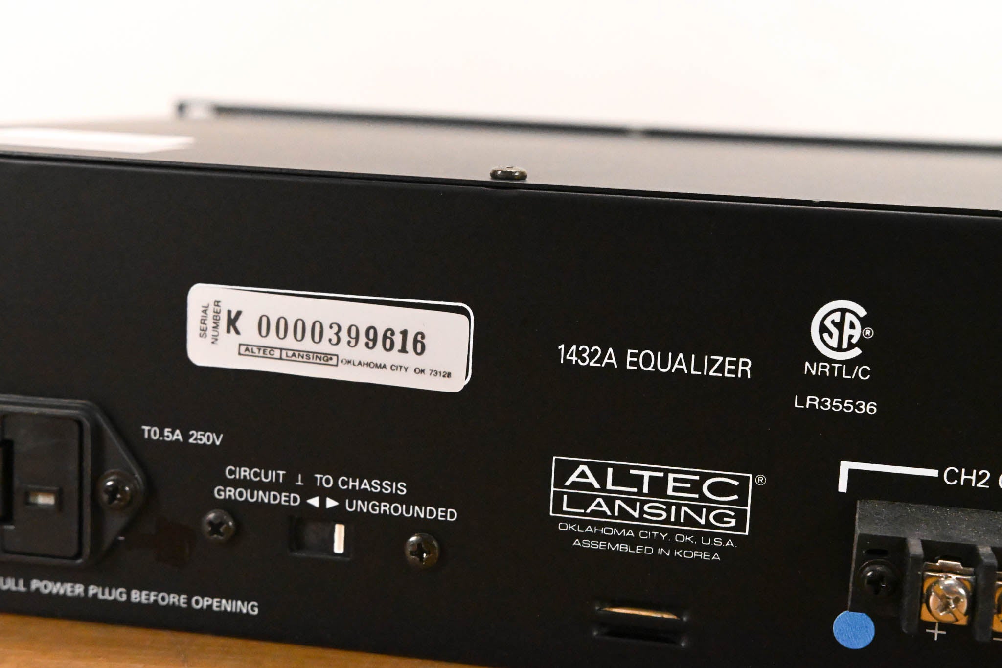 Altec Lansing 1432A 31 Band Graphic Equalizer