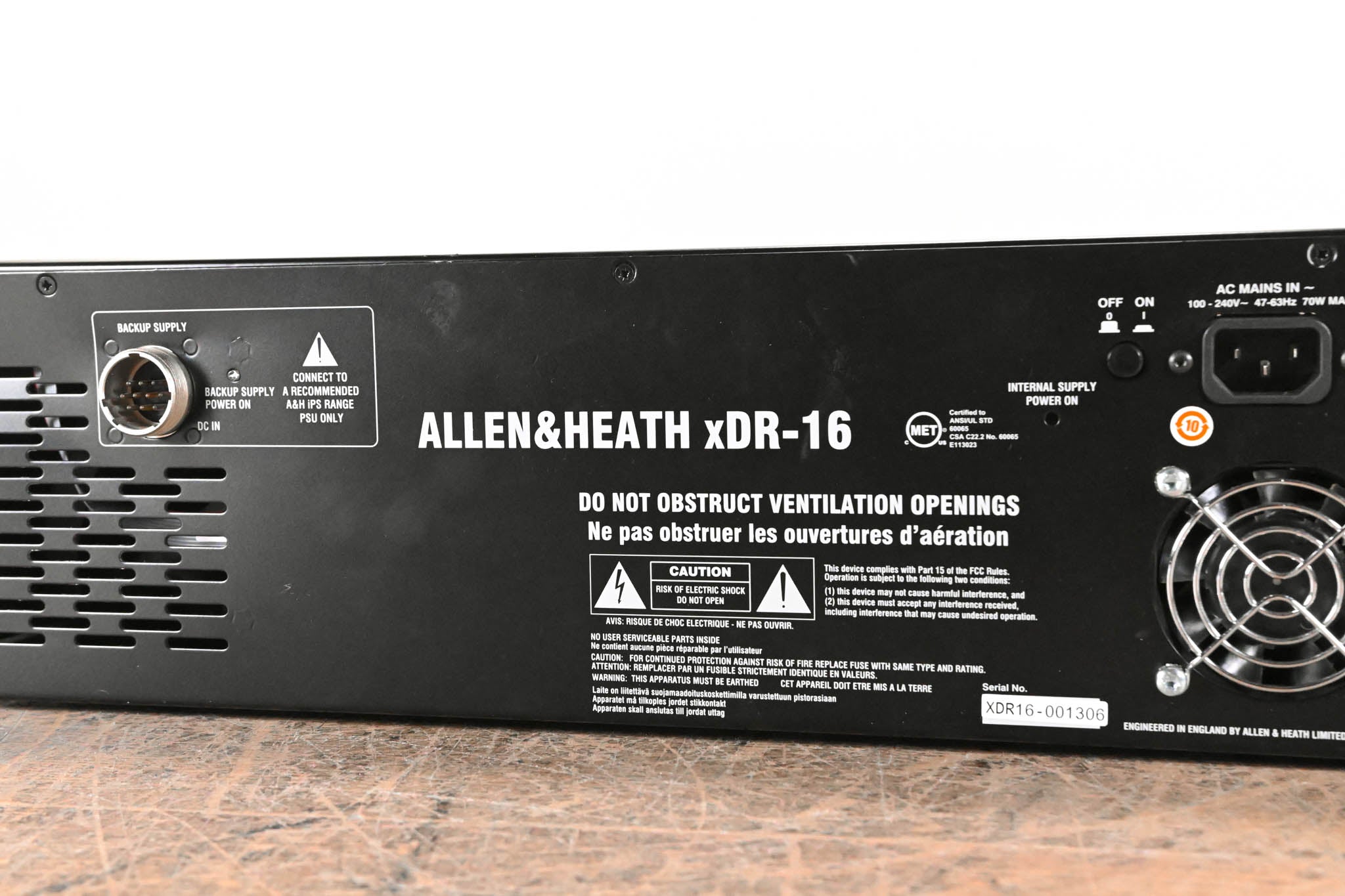 Allen & Heath xDR-16 16-Input/8-Output Expander for iLive Mixing Systems