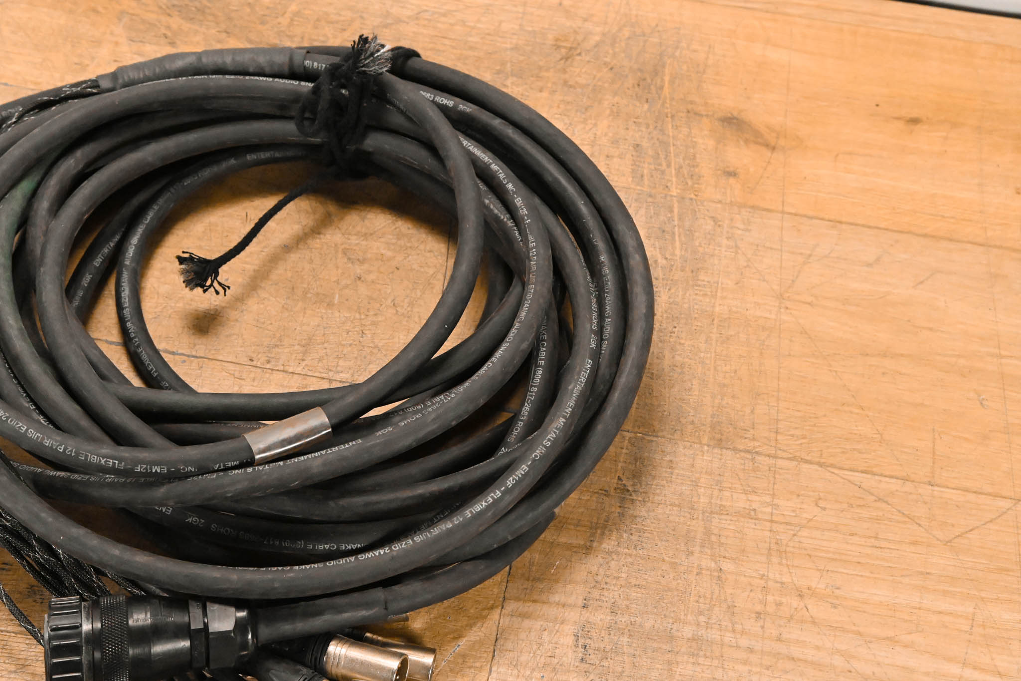 Unbranded DT-12 Female 37-Pin Connector to (12x)XLRM Cable - 50ft