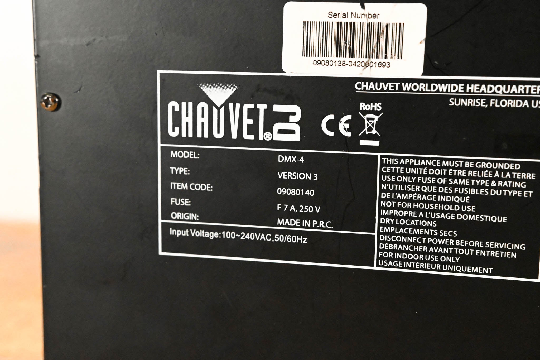 Chauvet DMX-4 4-Channel DMX Dimmer/Relay Pack