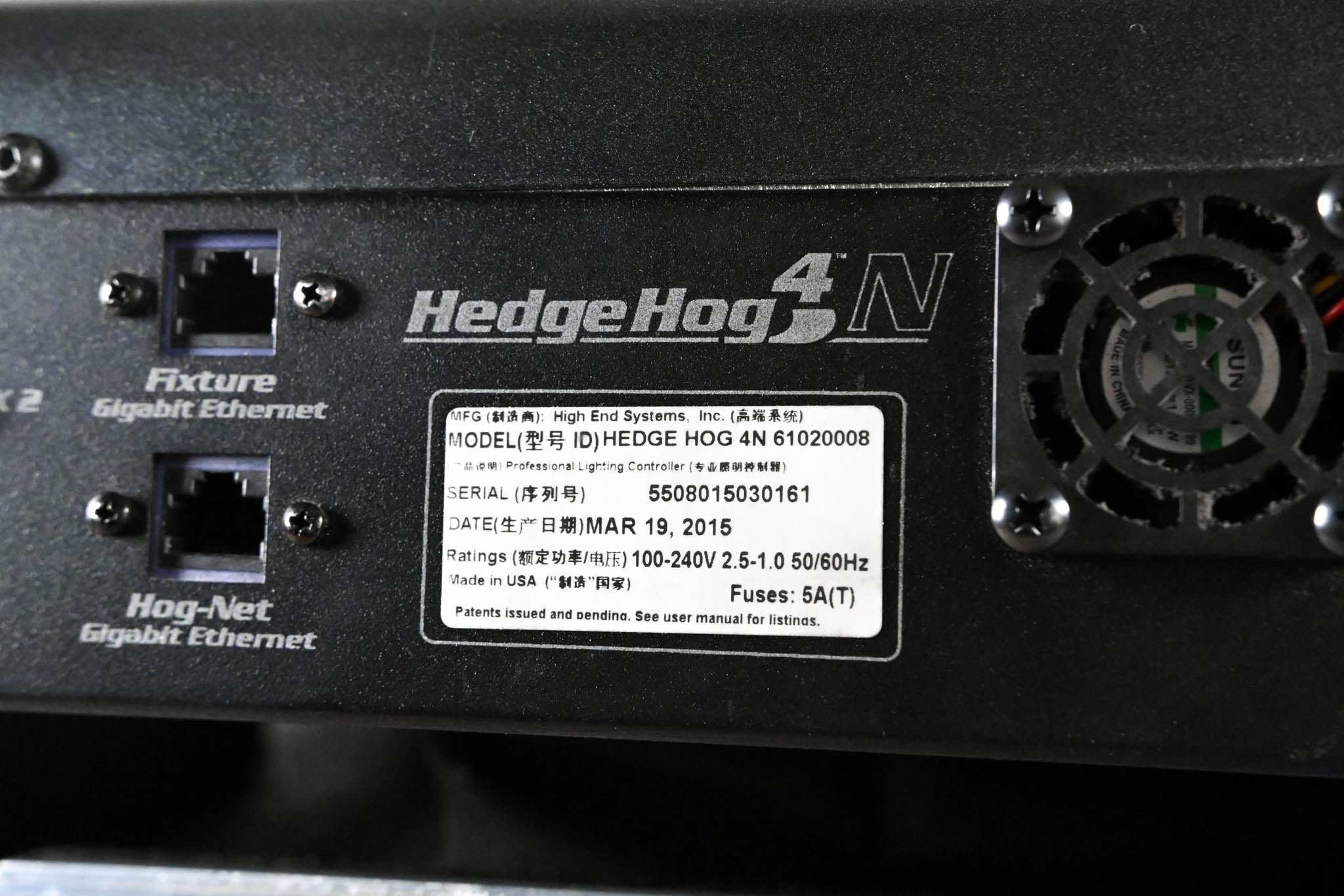 High End Systems HedgeHog 4N Lighting Console with Case