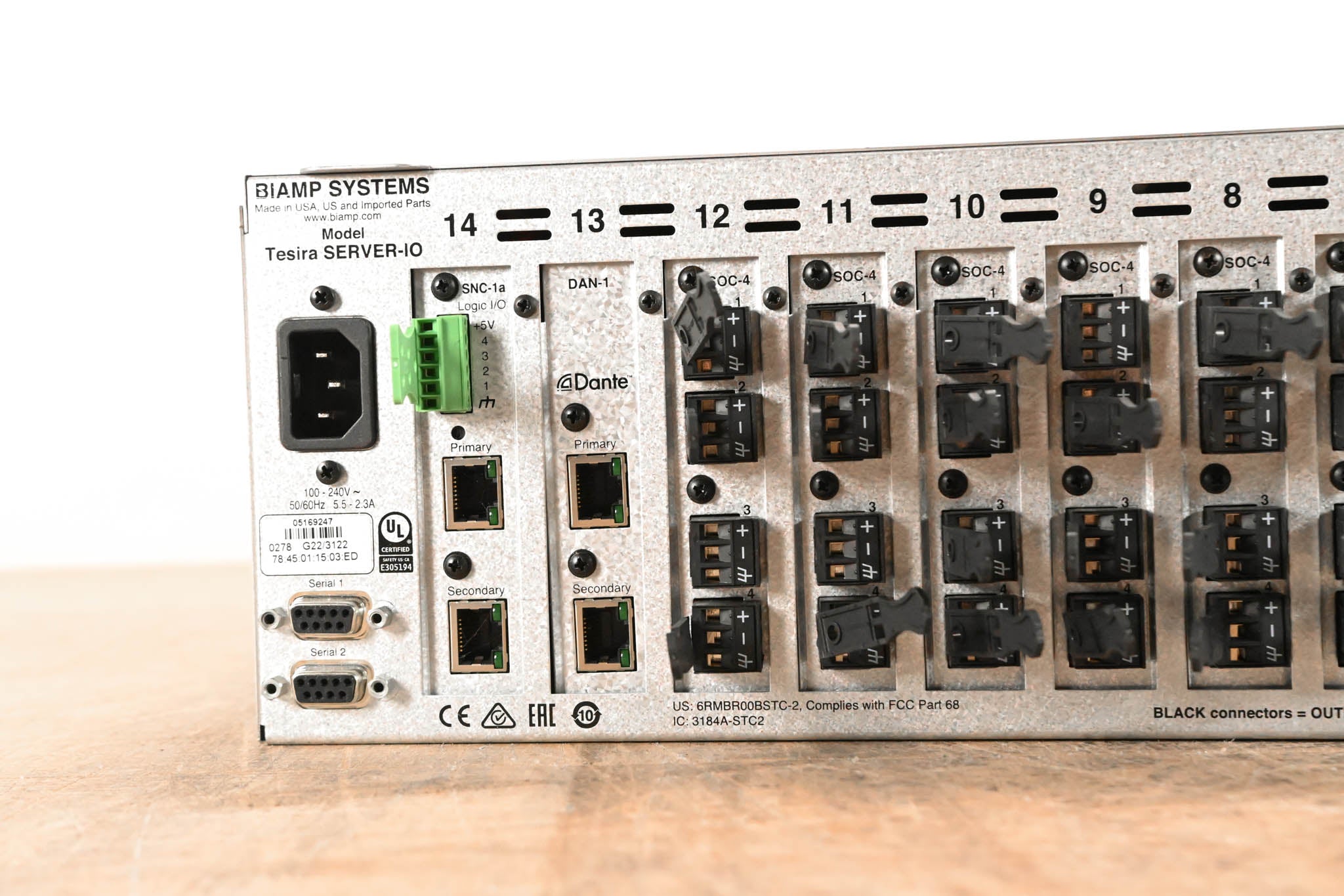 Biamp Tesira SERVER-IO Digital Audio Network Server