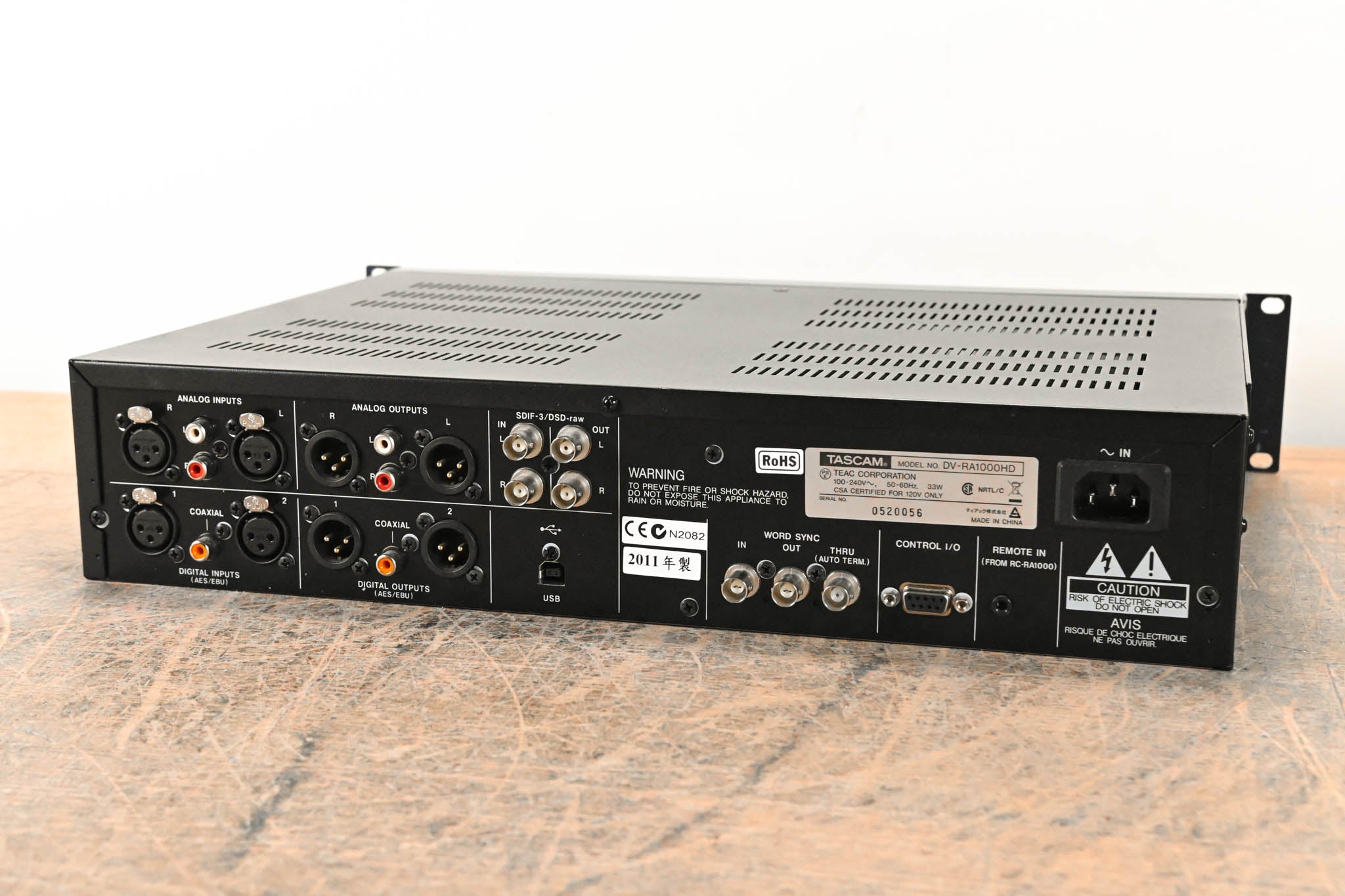 TASCAM DV-RA1000HD High-Definition CD, DVD, and Hard Drive Recorder