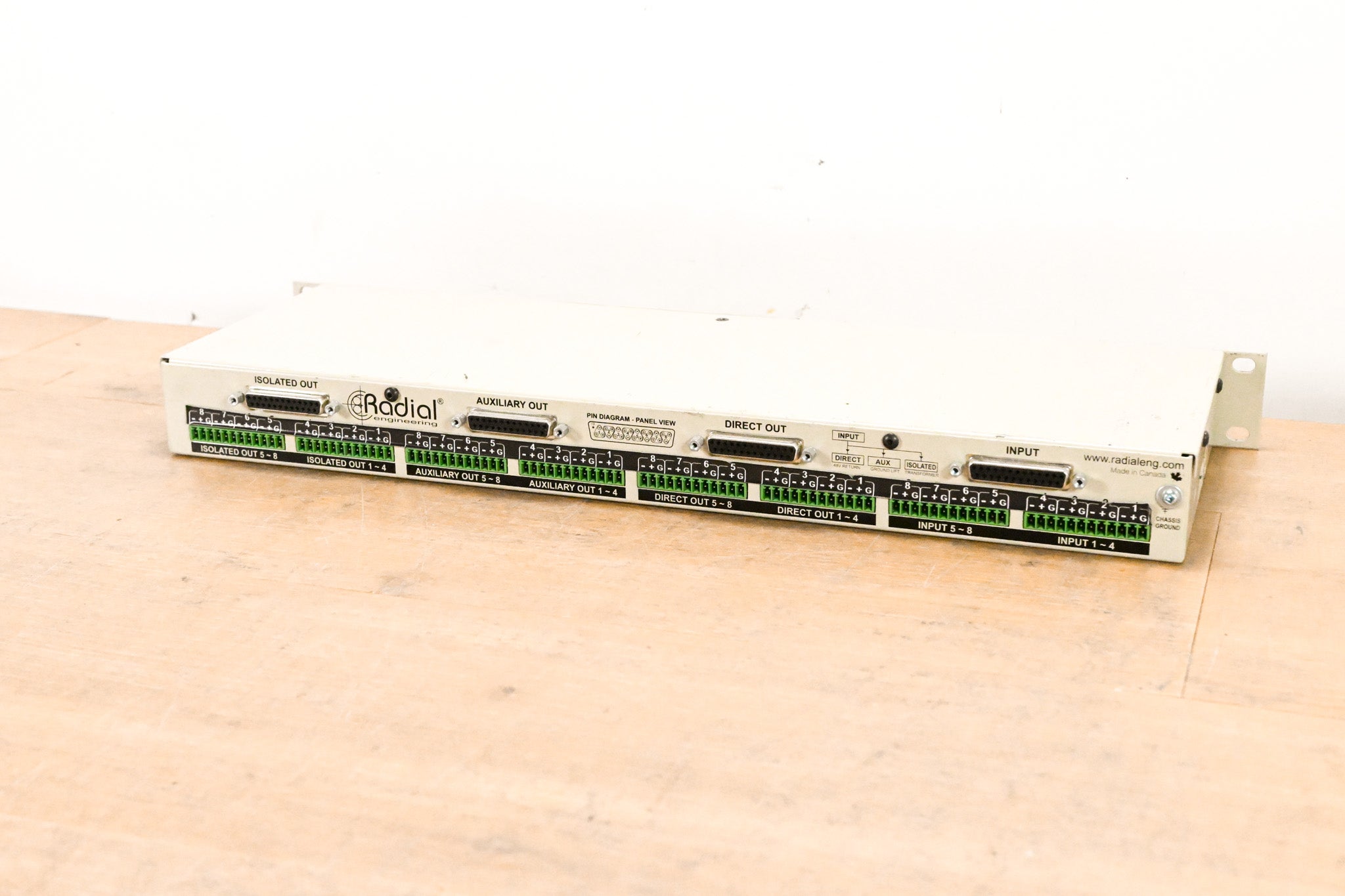 Radial Engineering OX8-j Jensen-Equipped 8-Channel Microphone Splitter