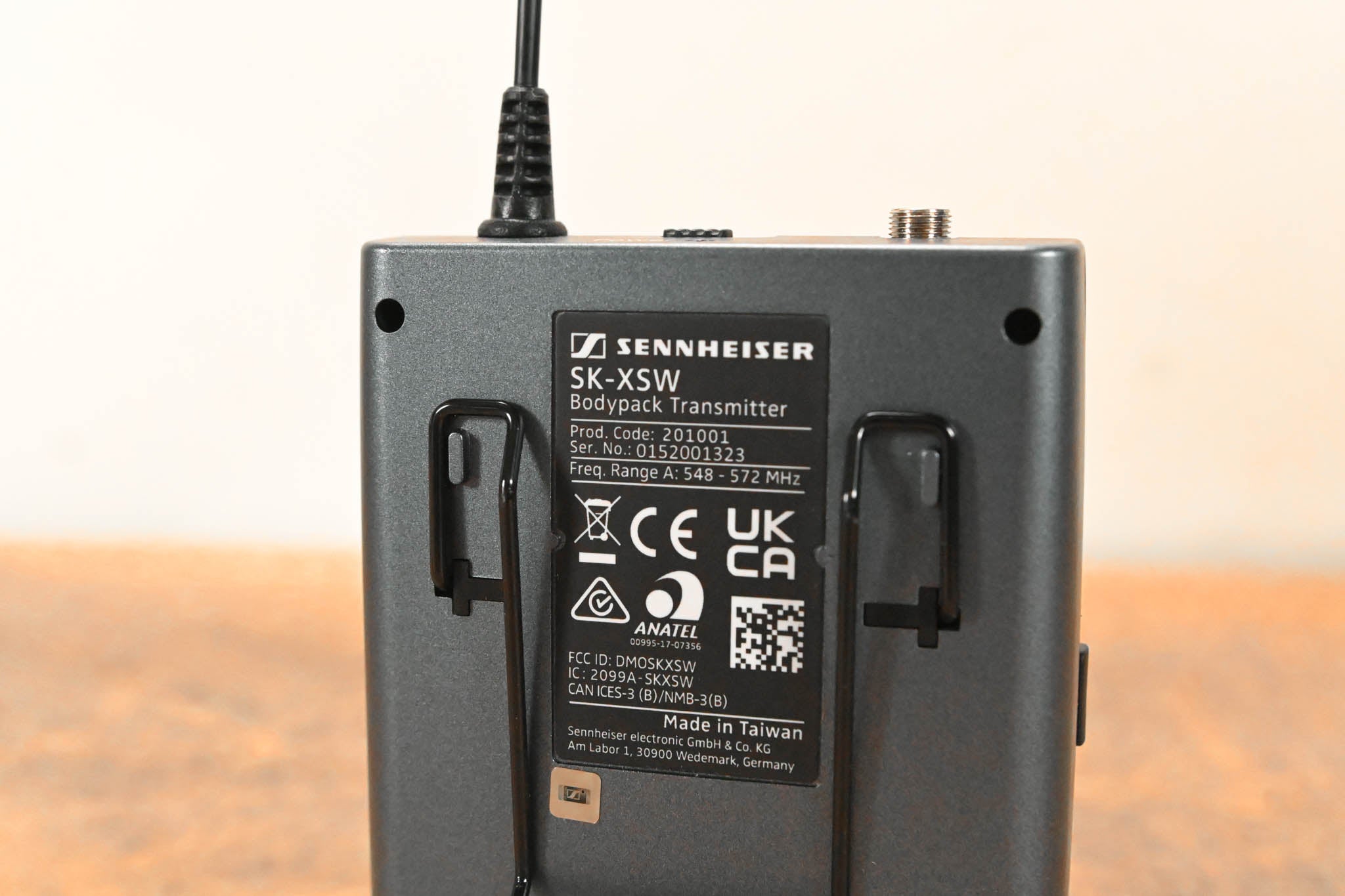 Sennheiser EM-XSW 1 Receiver w/ SK-XSW Bodypack A Range NO POWER SUPPLY