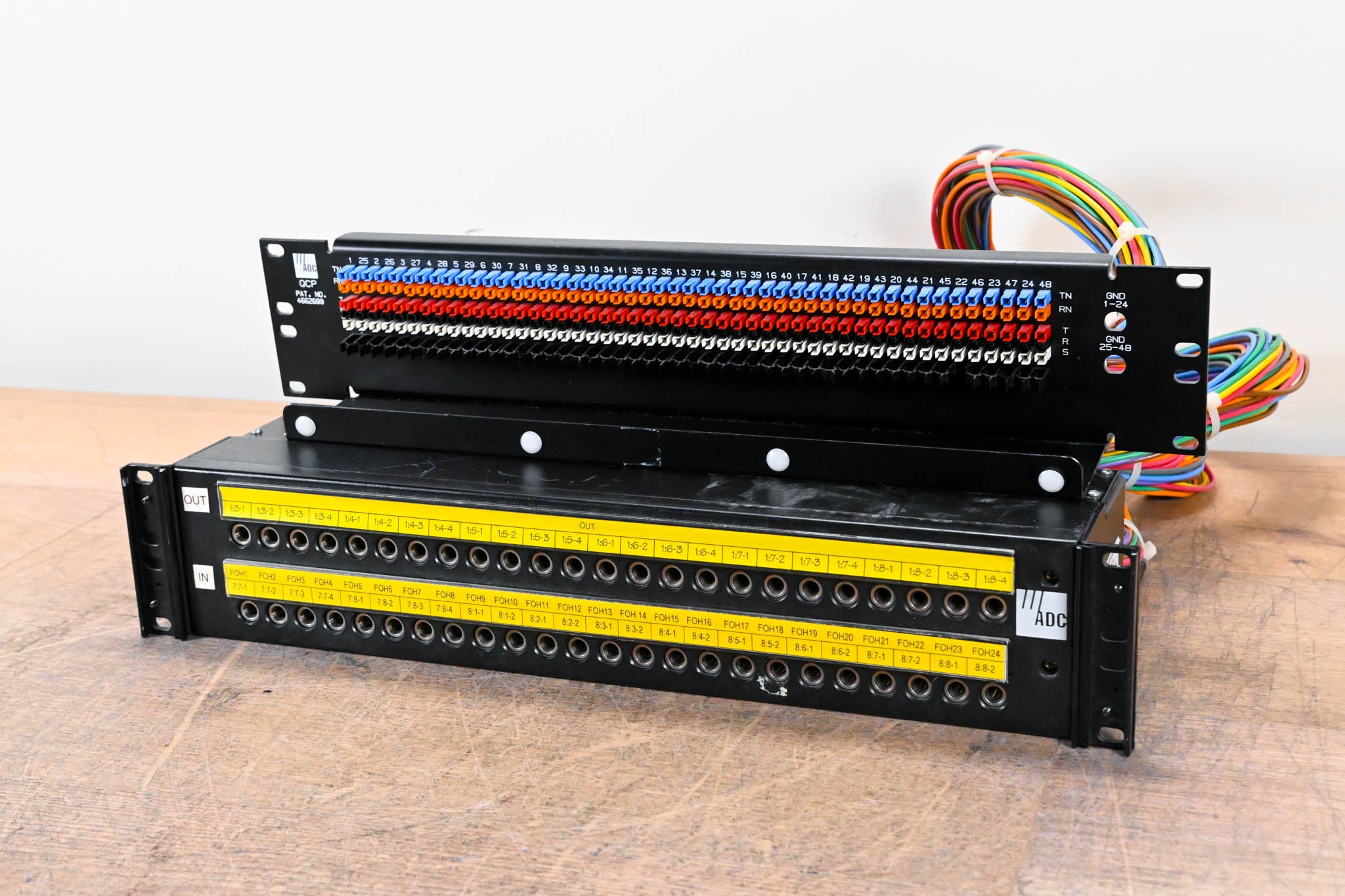 ADC BJF203-4MKII 48-Point Patch Bay with QCP Patch Panel