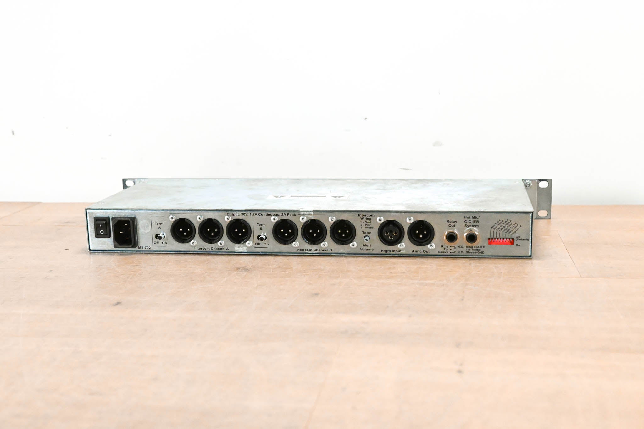 Clear-Com MS-702 2-Channel 1RU Intercom Main Station