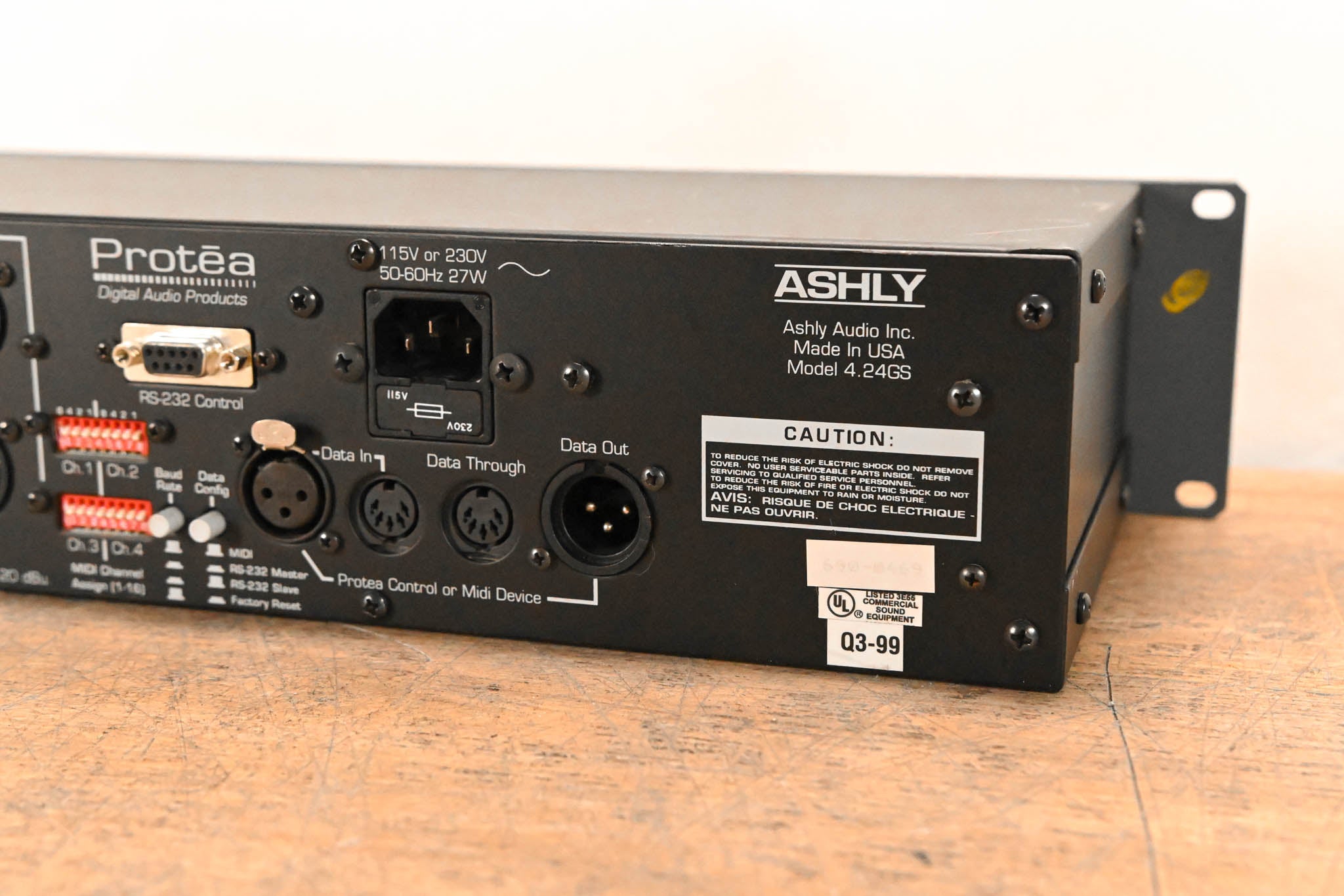 Ashly Protea 4.24GS Four-Channel Digital Graphic Equalizer Slave