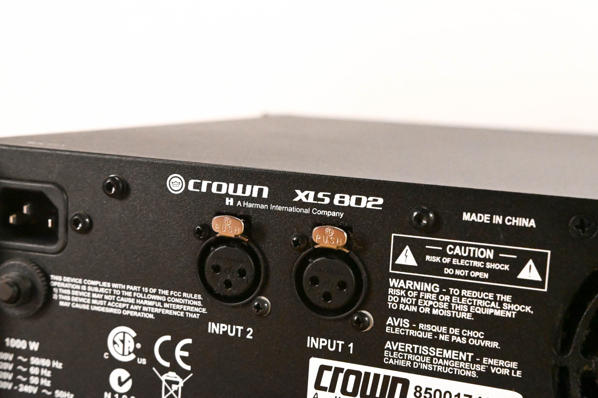 Crown XLS 802 2-Channel Power Amplifier
