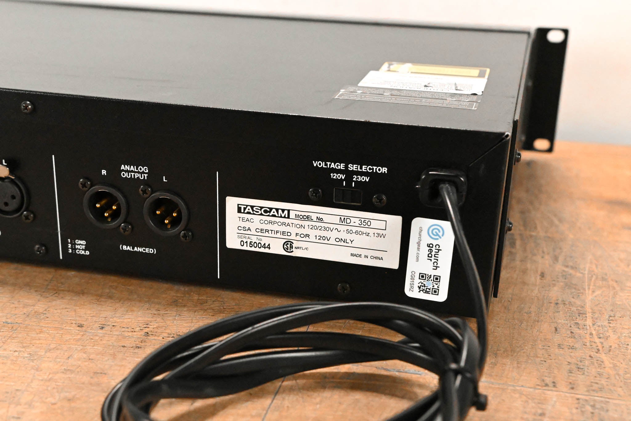 TASCAM MD-350 MiniDisc Recorder/Player