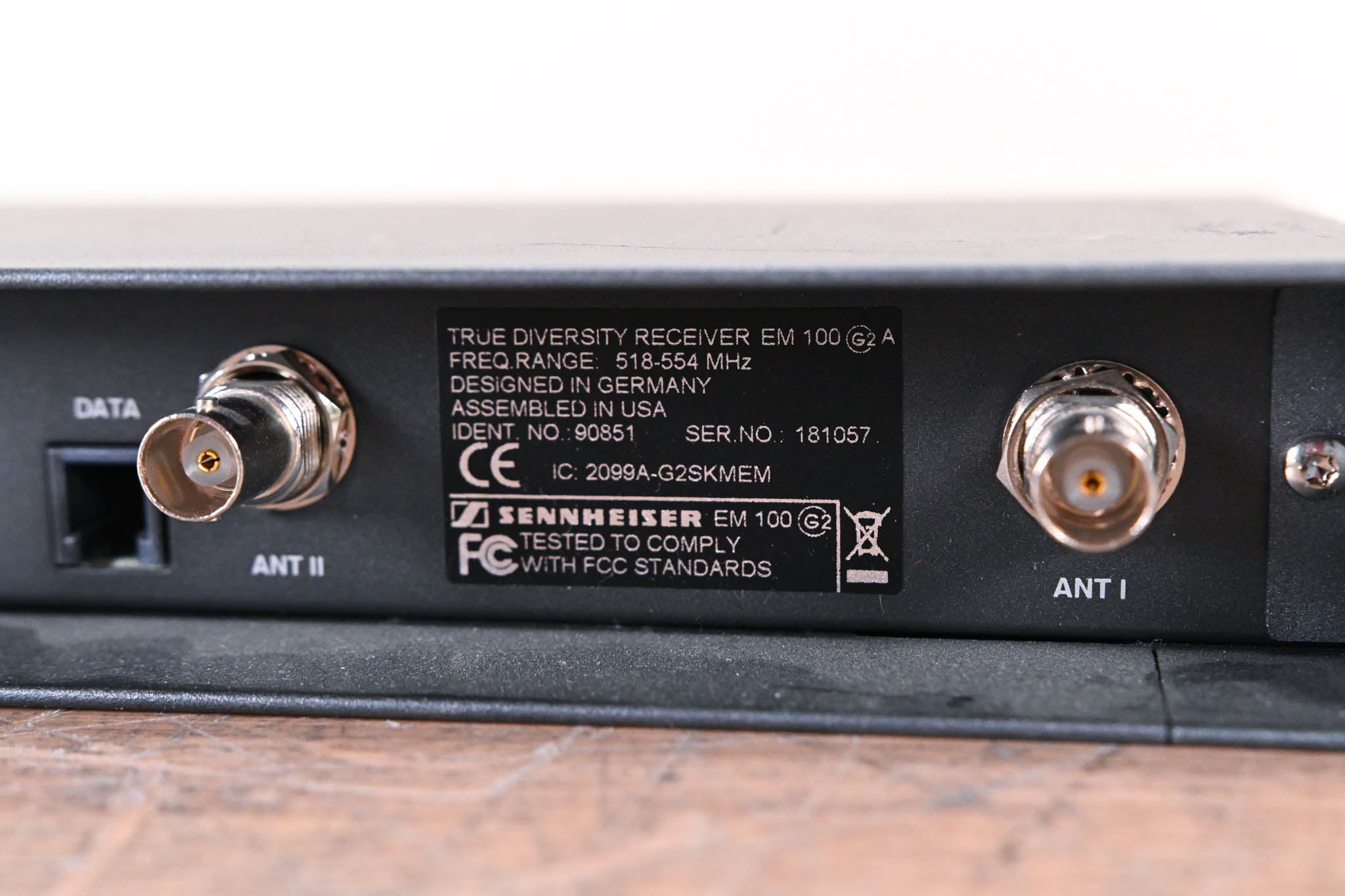 Sennheiser EM 100 G2 Wireless Receiver - A Range: 518-554 MHz