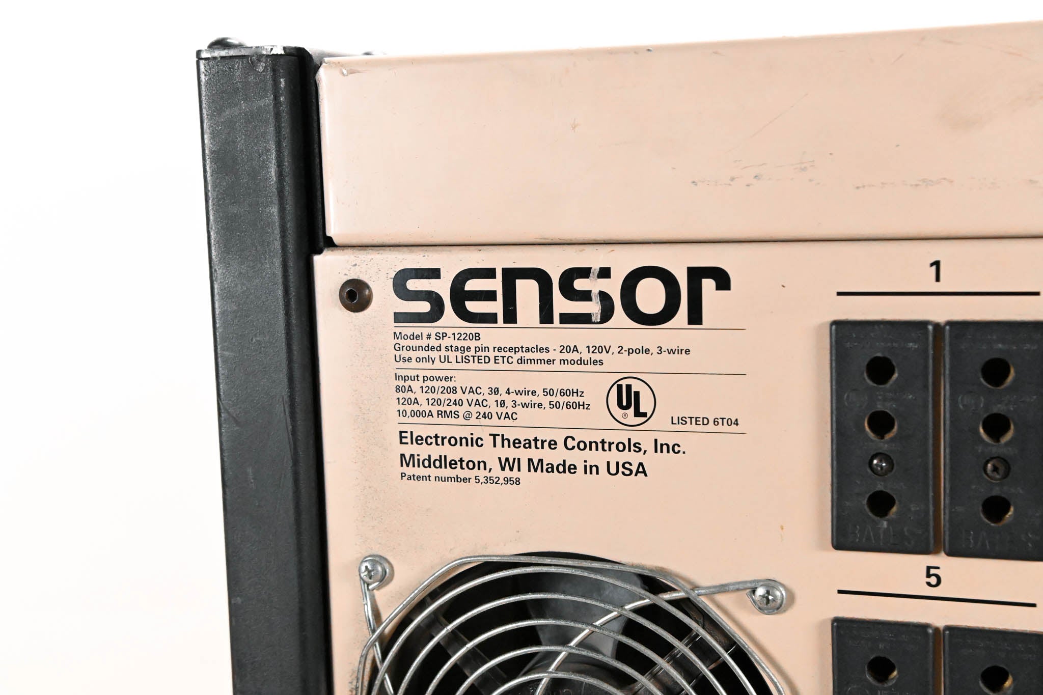 ETC SP-1220B Sensor Dimmer Rack with 6x D20 Modules