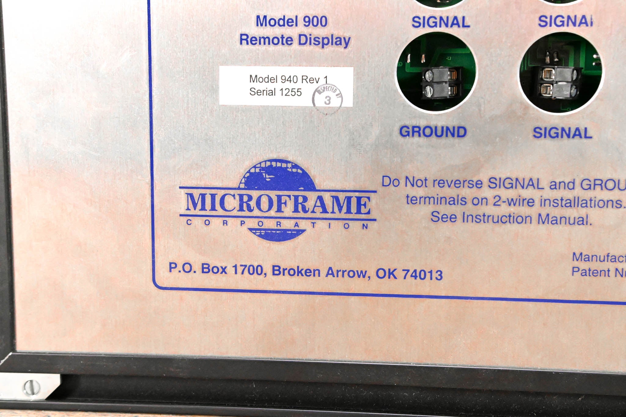 Microframe 940 Rev 1 4-Digit Display