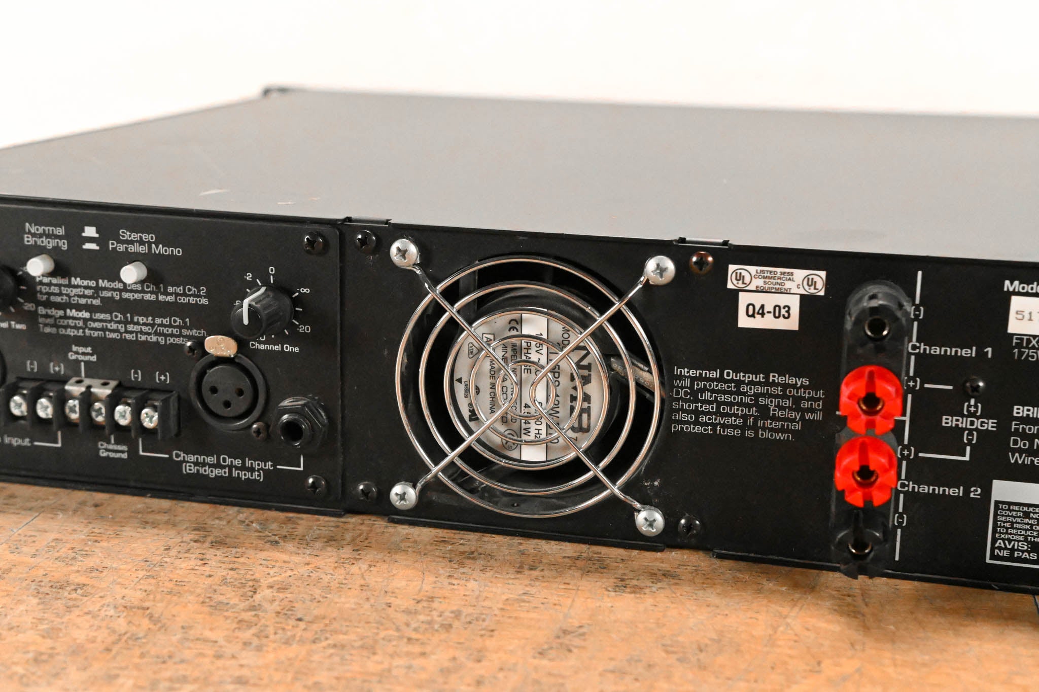 Ashly FTX-1501 FTX Series III Stereo MOSFET Power Amplifier