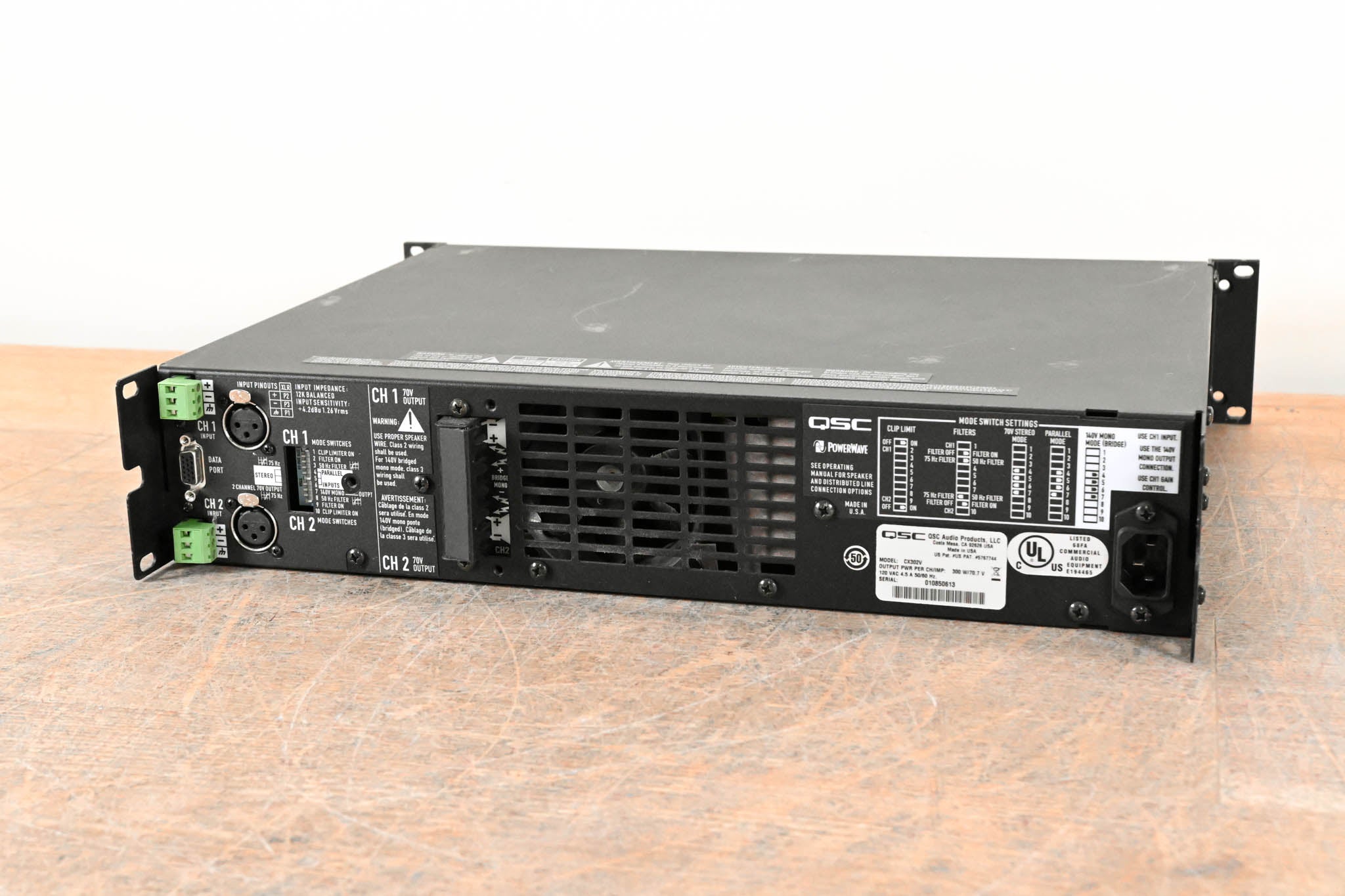 QSC CX302V 2-Channel Power Amplifier