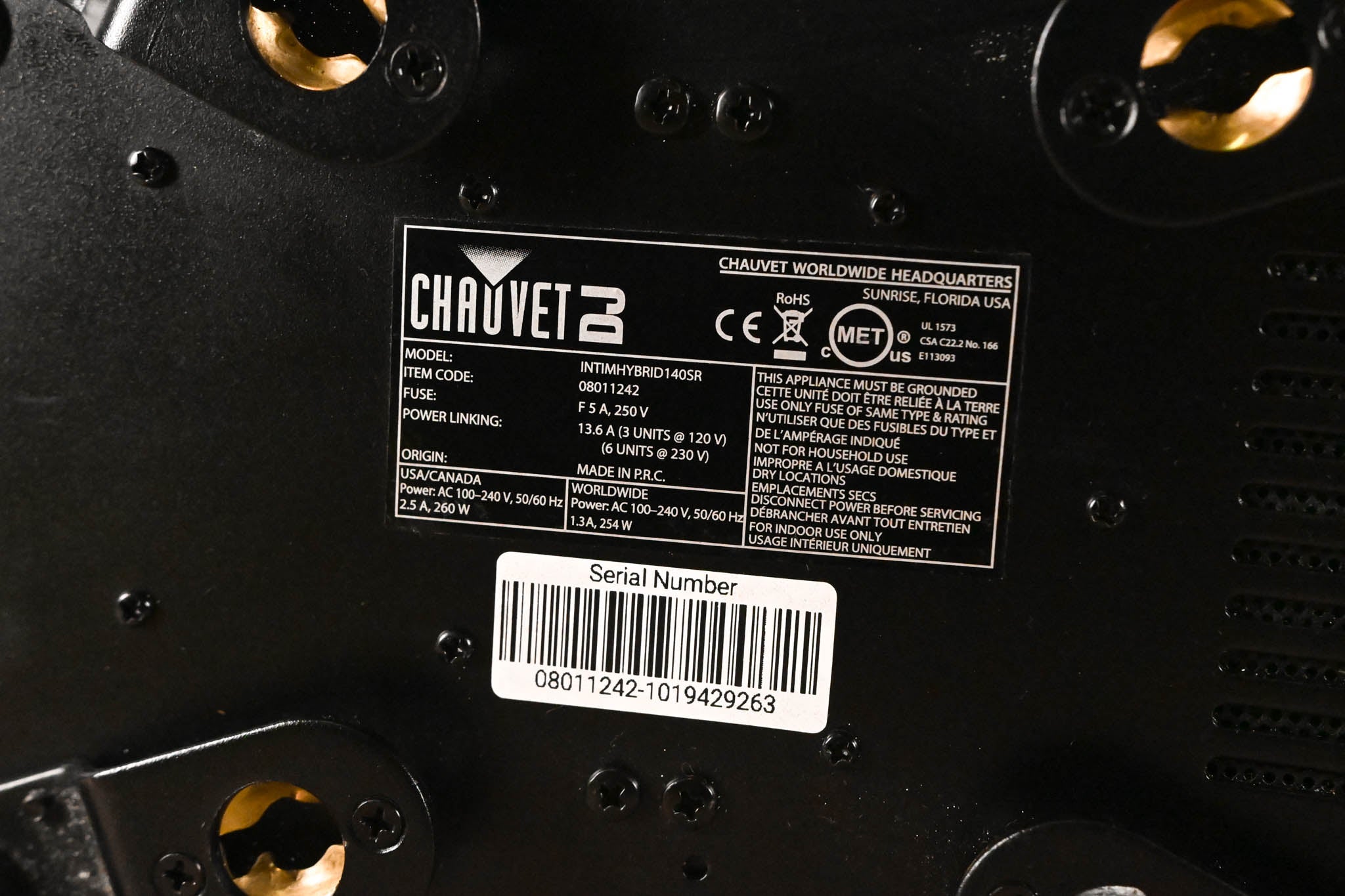 Chauvet Intimidator Hybrid 140SR Moving Head Lighting Fixture