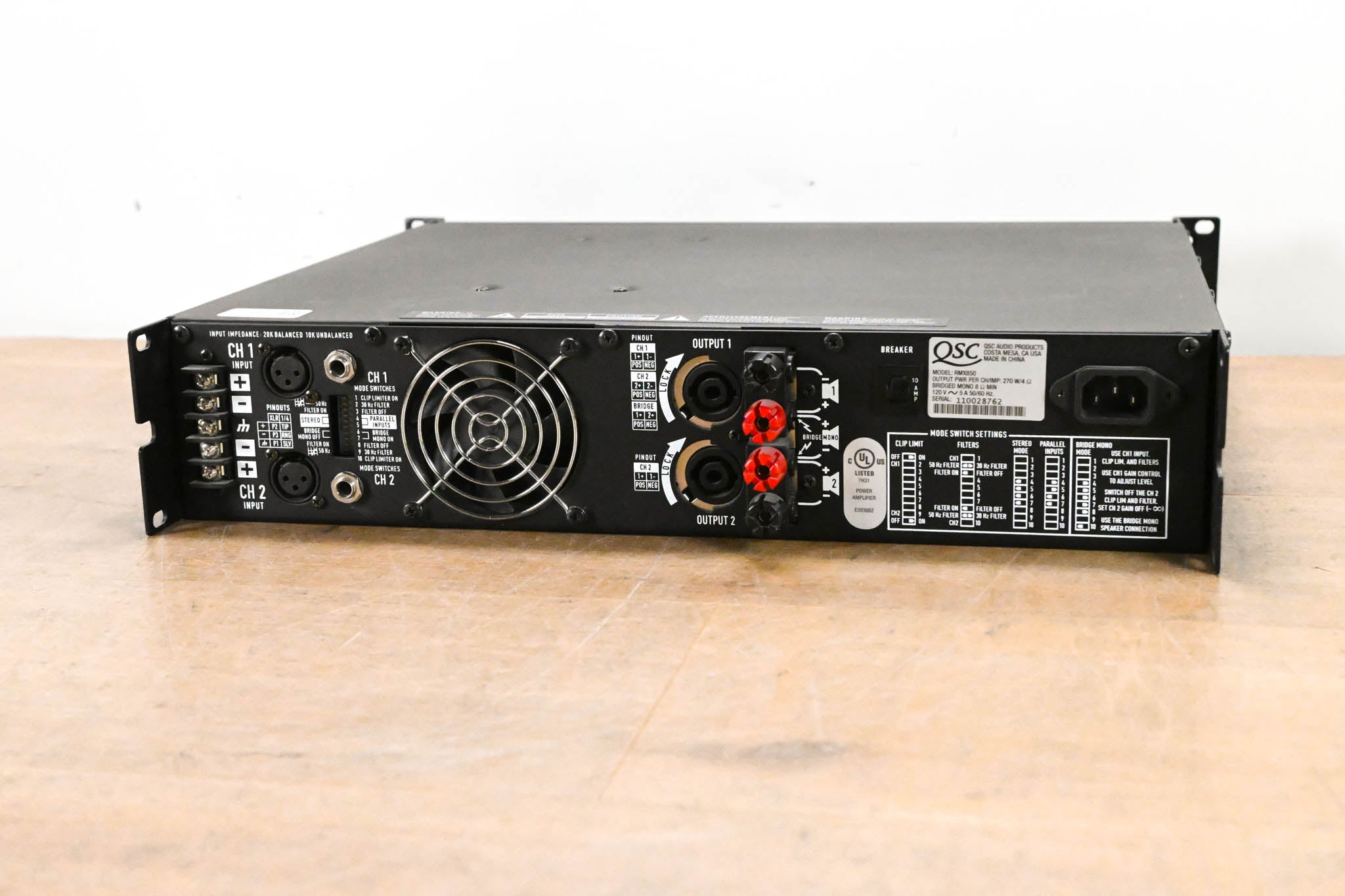 QSC RMX850 2-Channel Power Amplifier