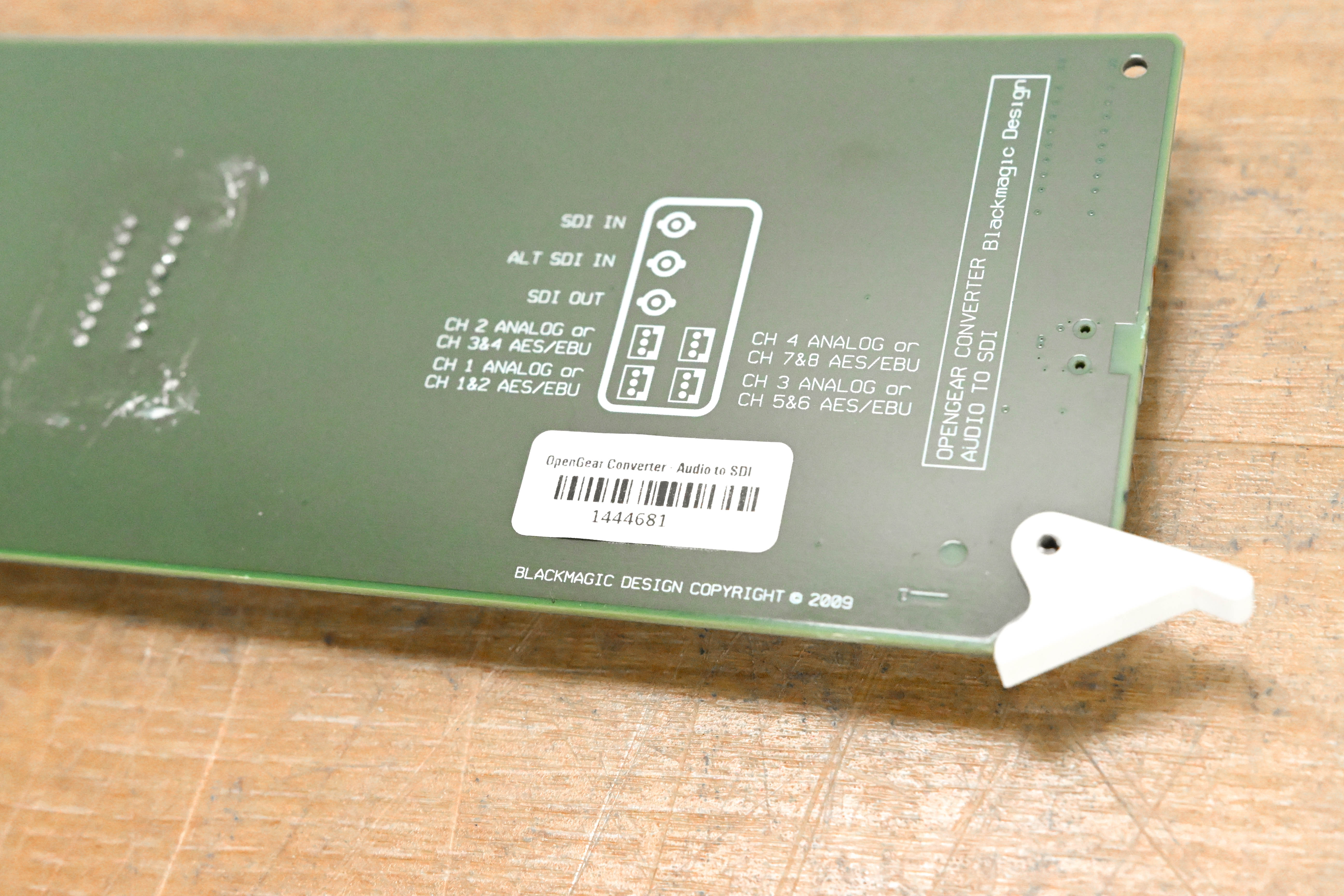 Blackmagic Design OpenGear Converter - Audio to SDI