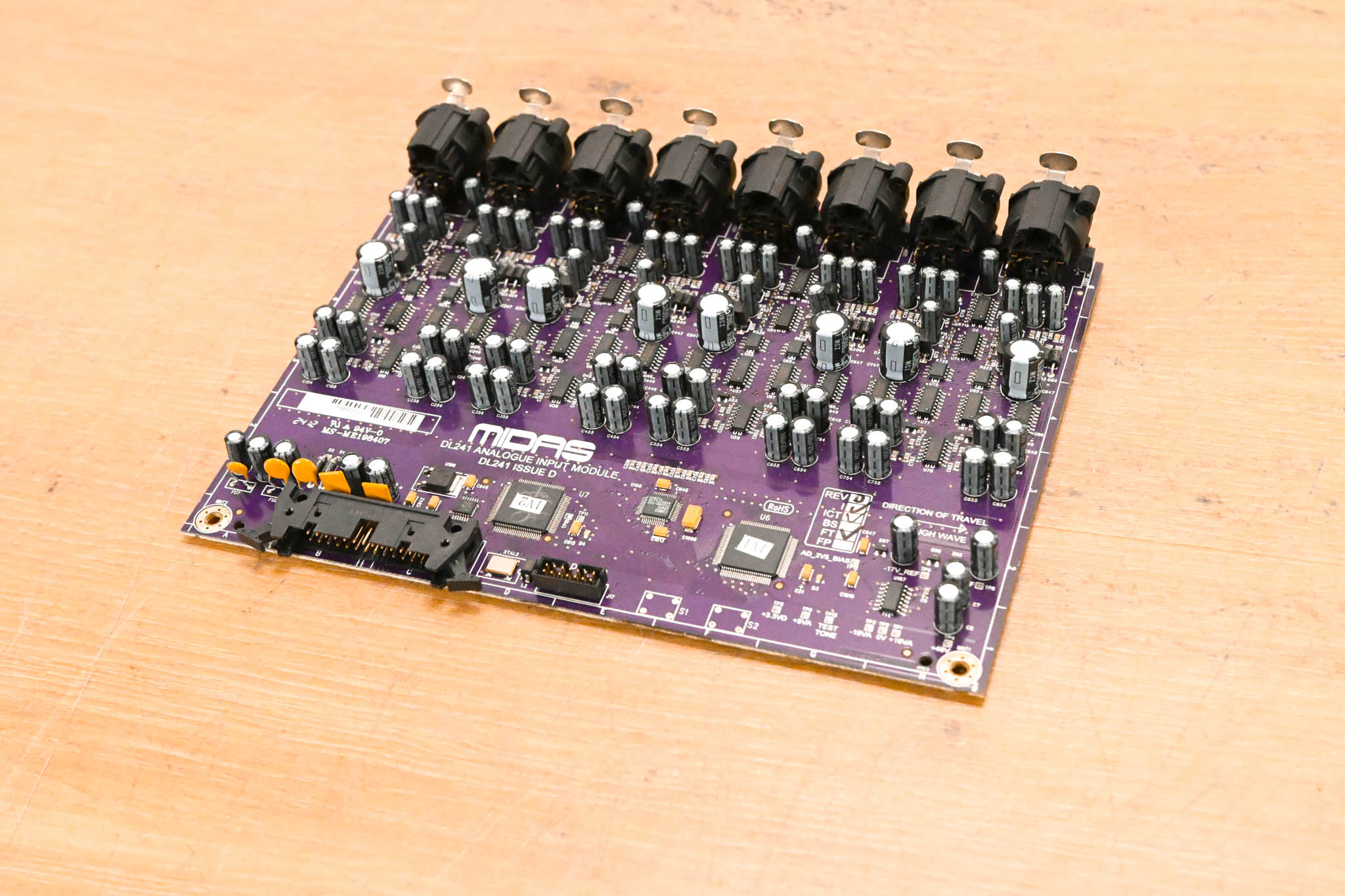 Midas DL241 Analogue Input Module 8-Channel XLR Card - Issue D