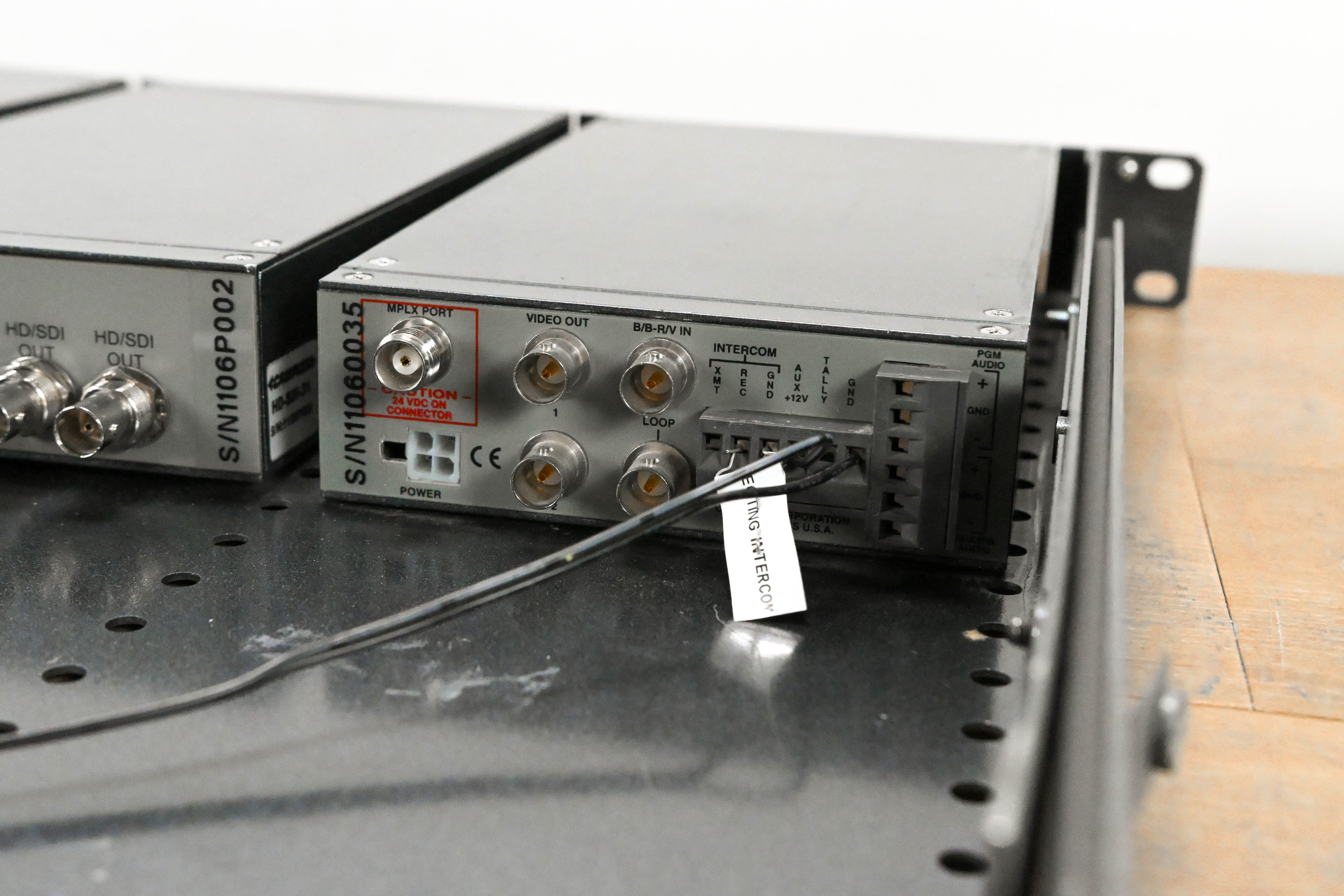 Camplex CP-301C HD/SDI Fiber Camera Multiplexer Rack