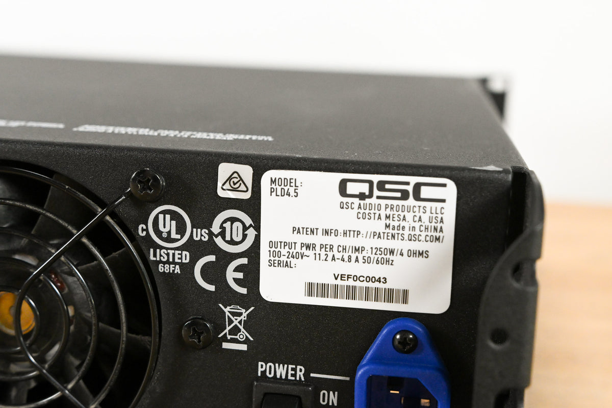 QSC PLD4.5 Four-Channel Power Amplifier with DSP