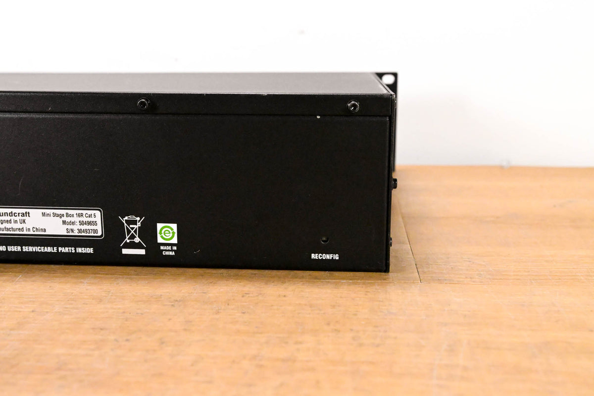 Soundcraft Mini Stagebox 16R Cat 5 16-CH Digital Stage Box w/ MADI Card