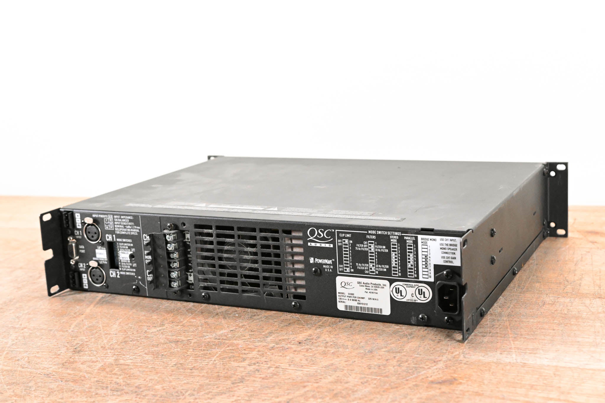 QSC CX302 2-Channel Power Amplifier