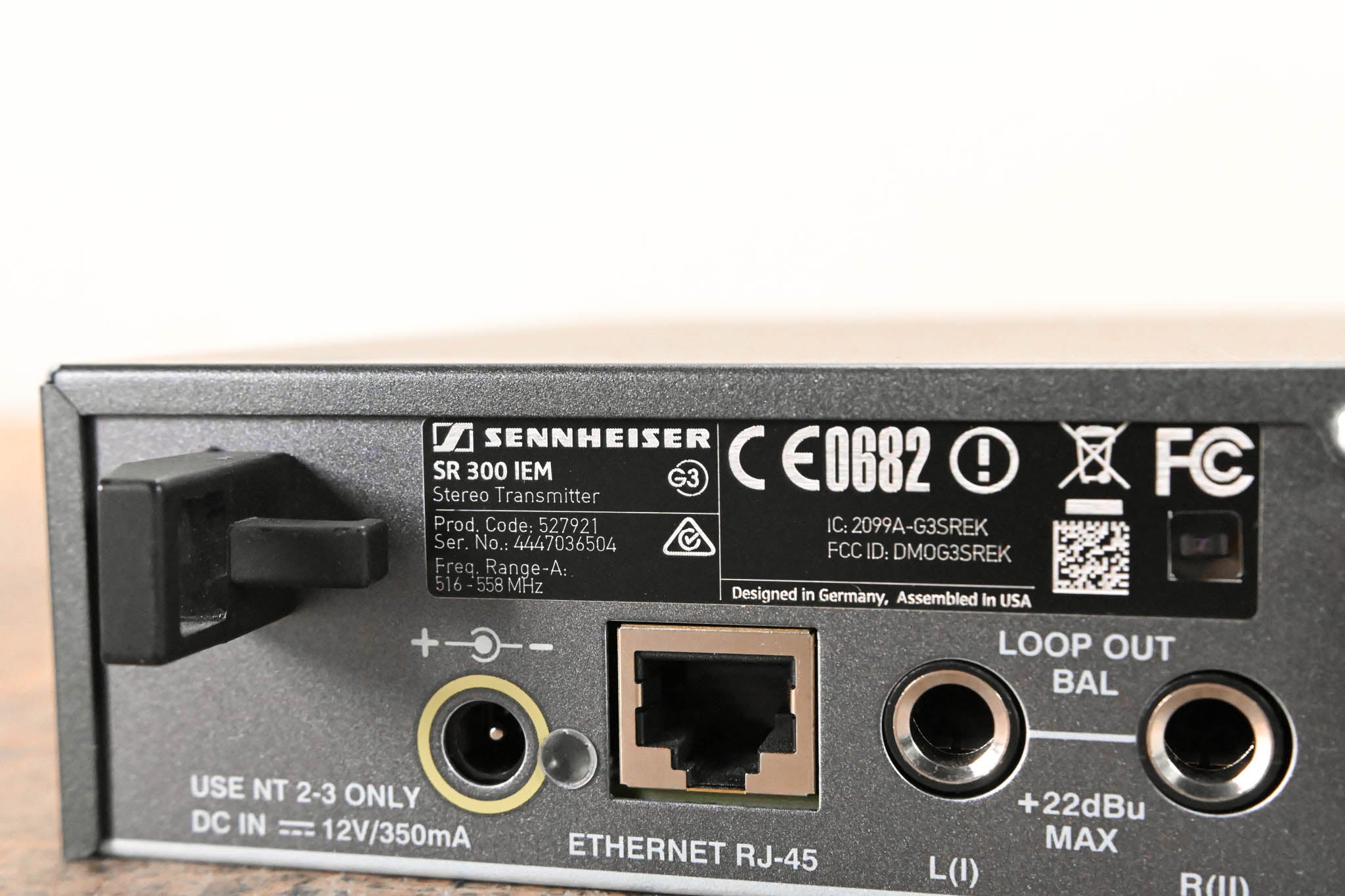 Sennheiser ew 300 IEM G3 Wireless IEM System 516-558 MHz NO POWER SUPPLY