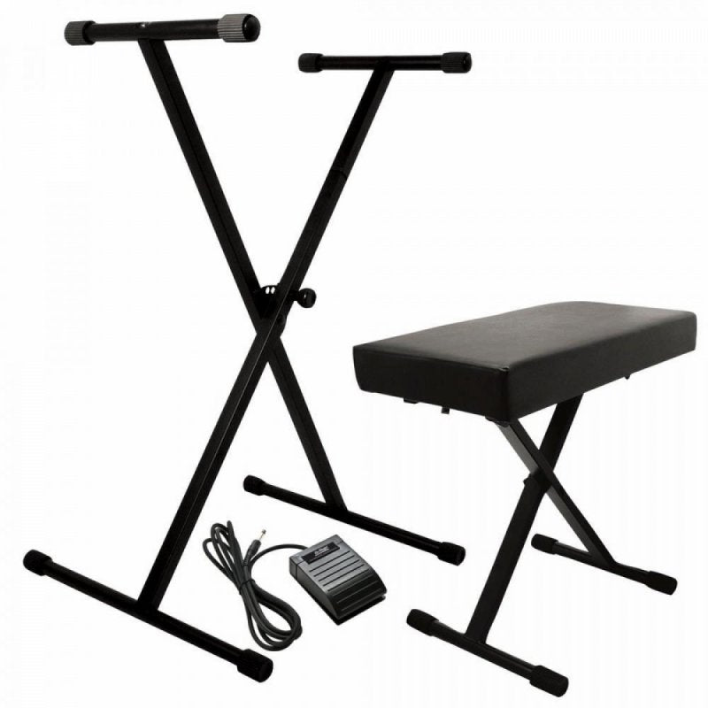 Keyboard Stand and Bench Pack with Keyboard Sustain Pedal (KPK6520 CB)