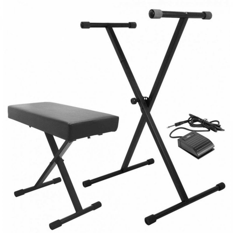 Keyboard Stand and Bench Pack with Keyboard Sustain Pedal (KPK6520 CB)
