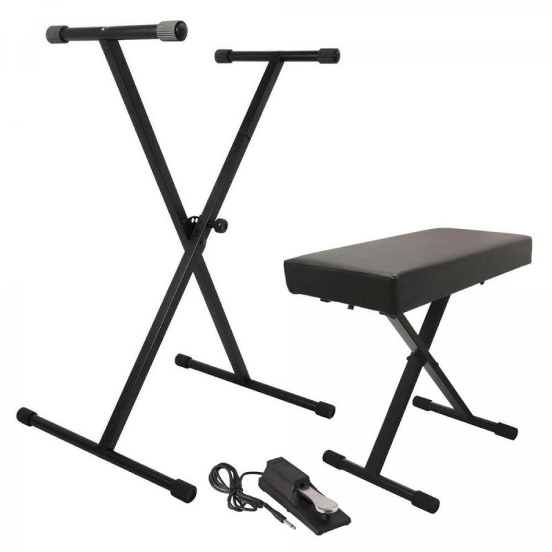 Keyboard Stand and Bench Pack with Keyboard Sustain Pedal (KPK6550)