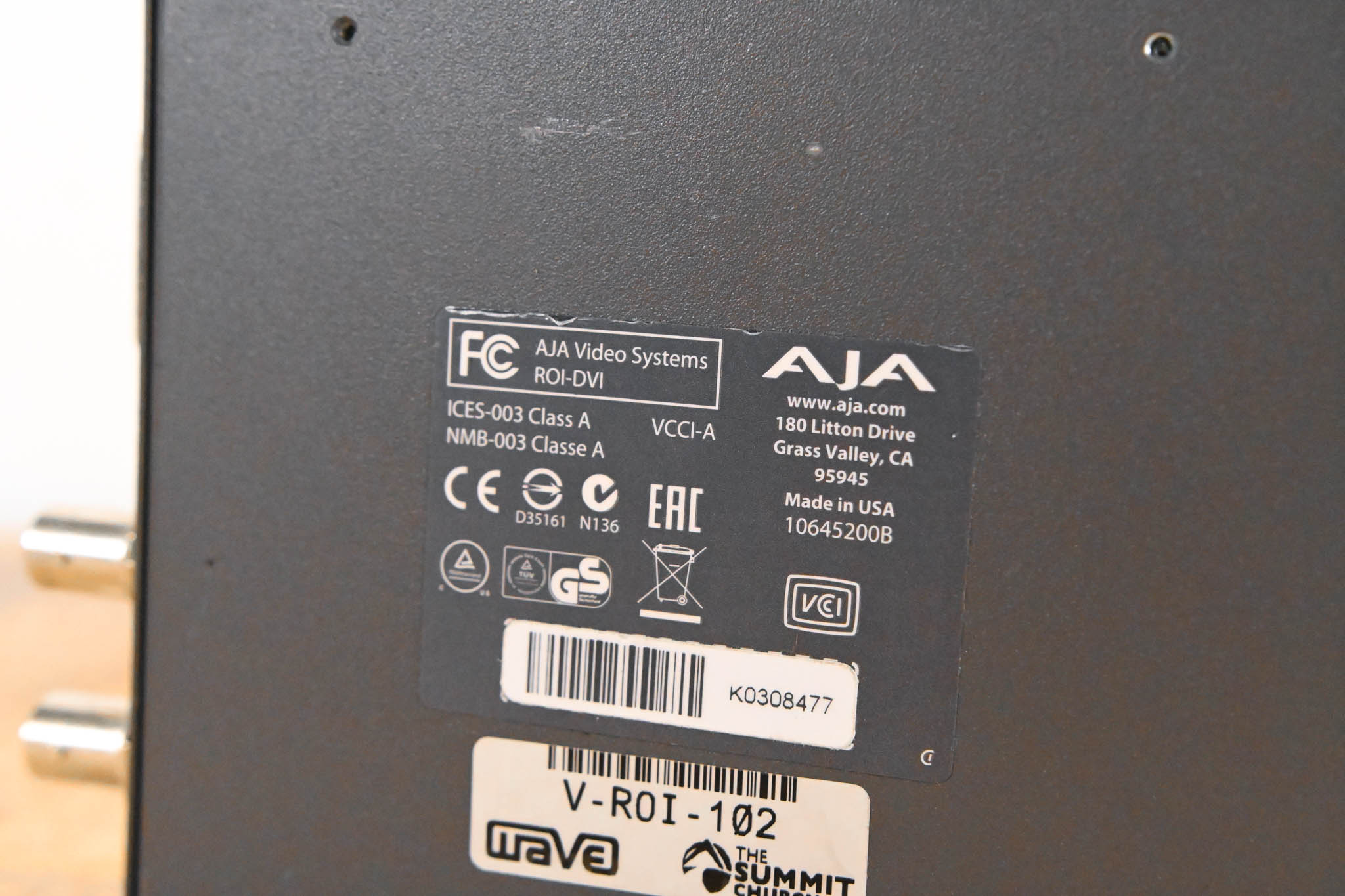 AJA ROI-DVI DVI/HDMI to SDI Converter with ROI Scaling (NO POWER SUPPLY)